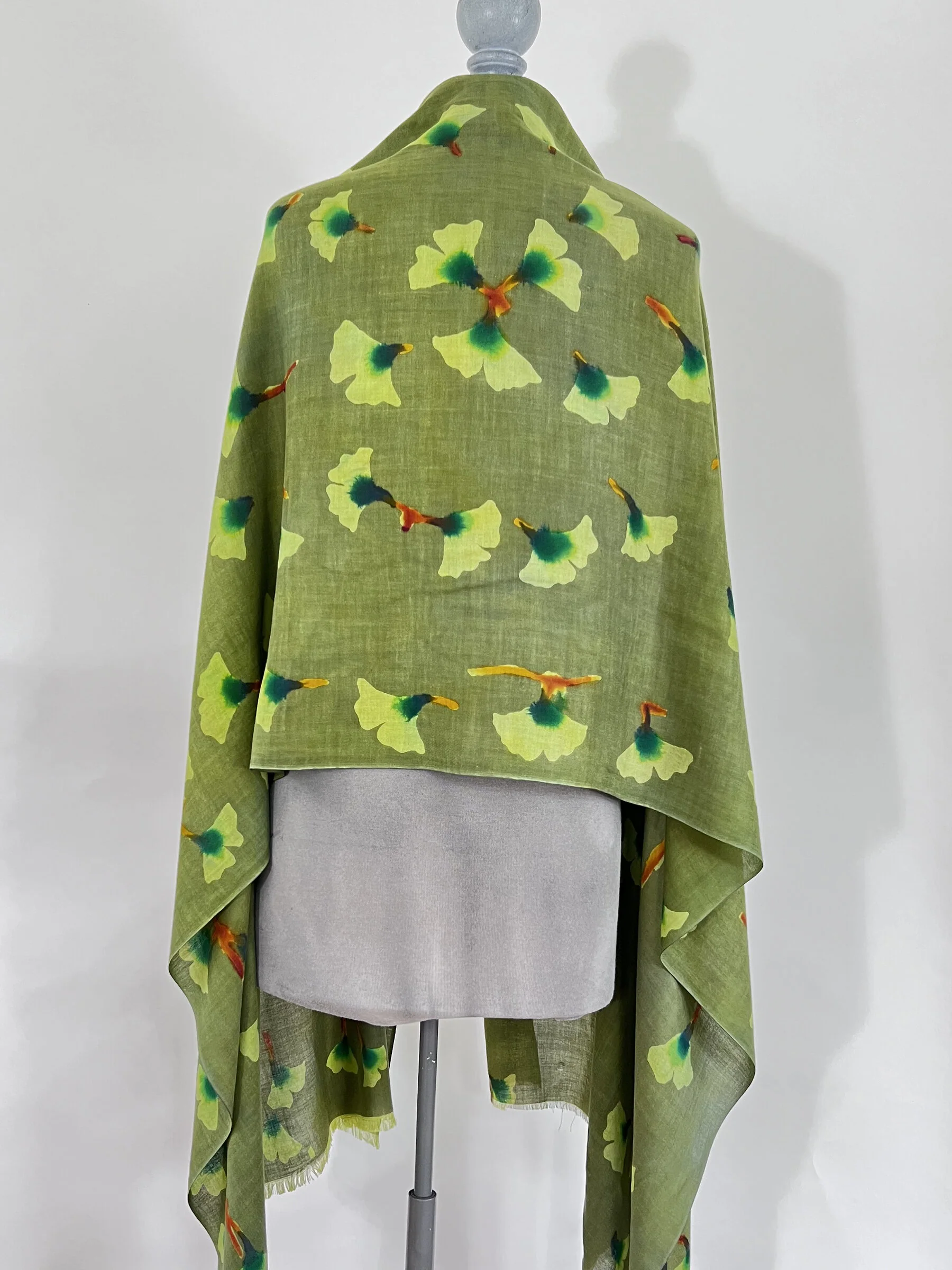 Hand Painted Silk Wrap - Image 14