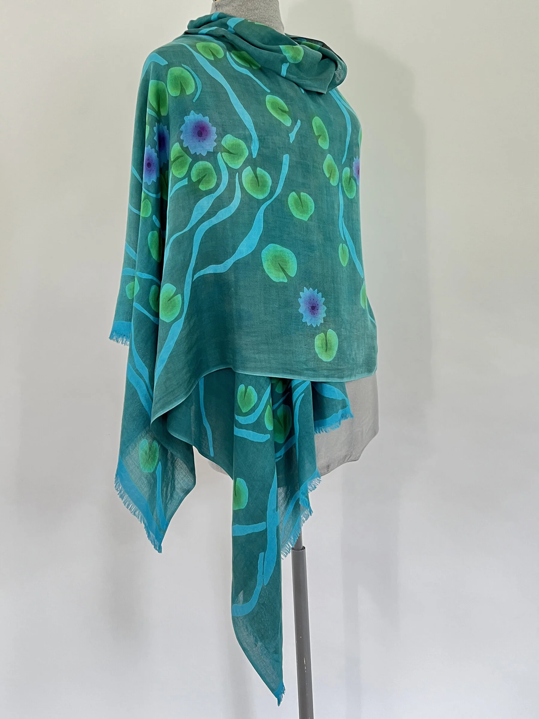 Hand Painted Silk Wrap