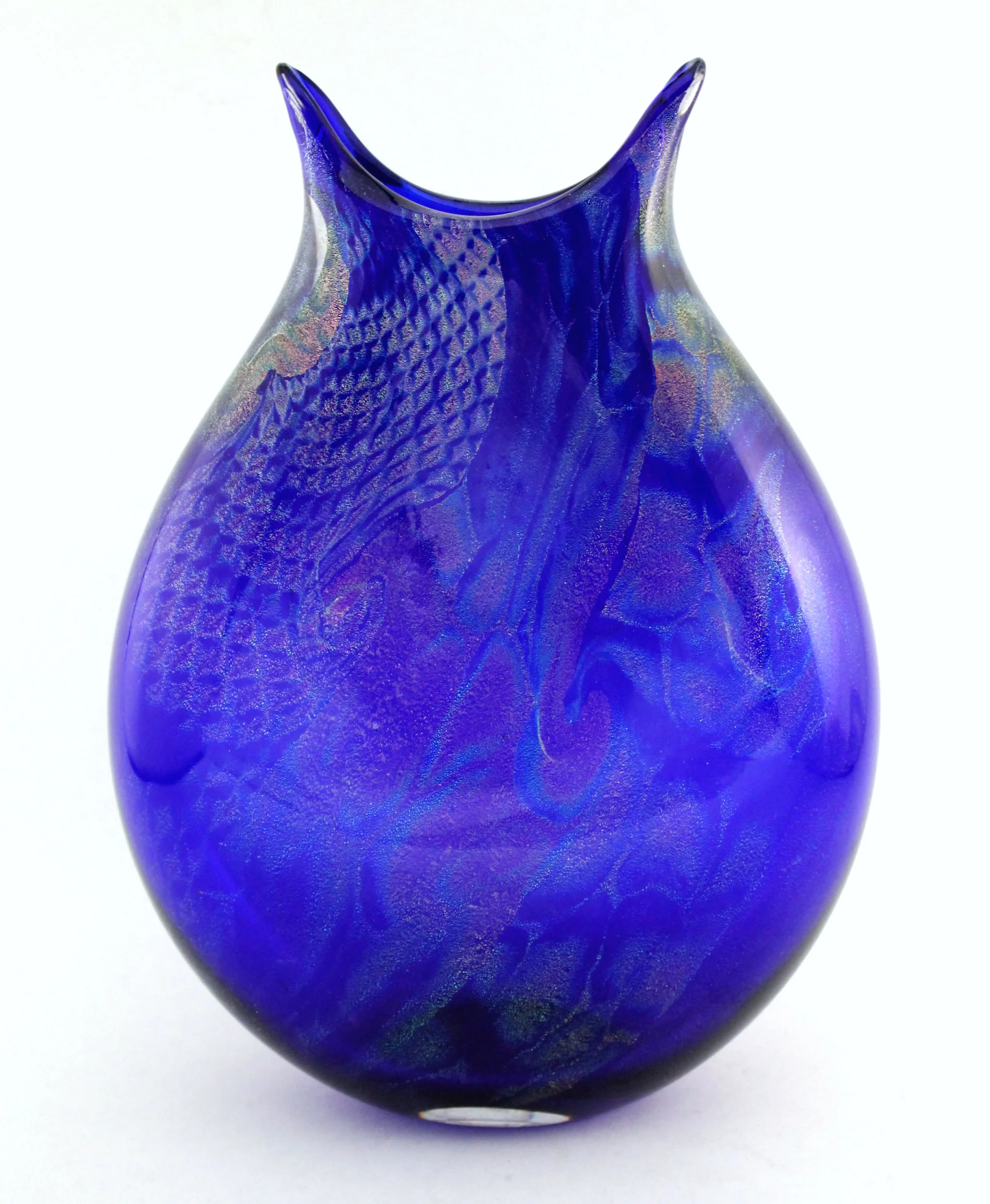 Harlequin Vase - Cobalt