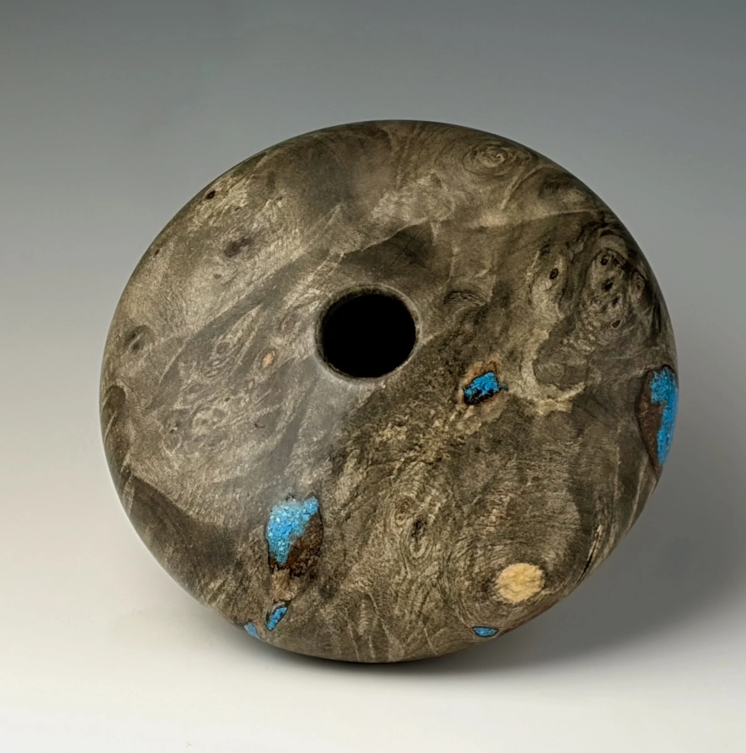 Hollow Form Turned from Buckeye Burl I - Image 3