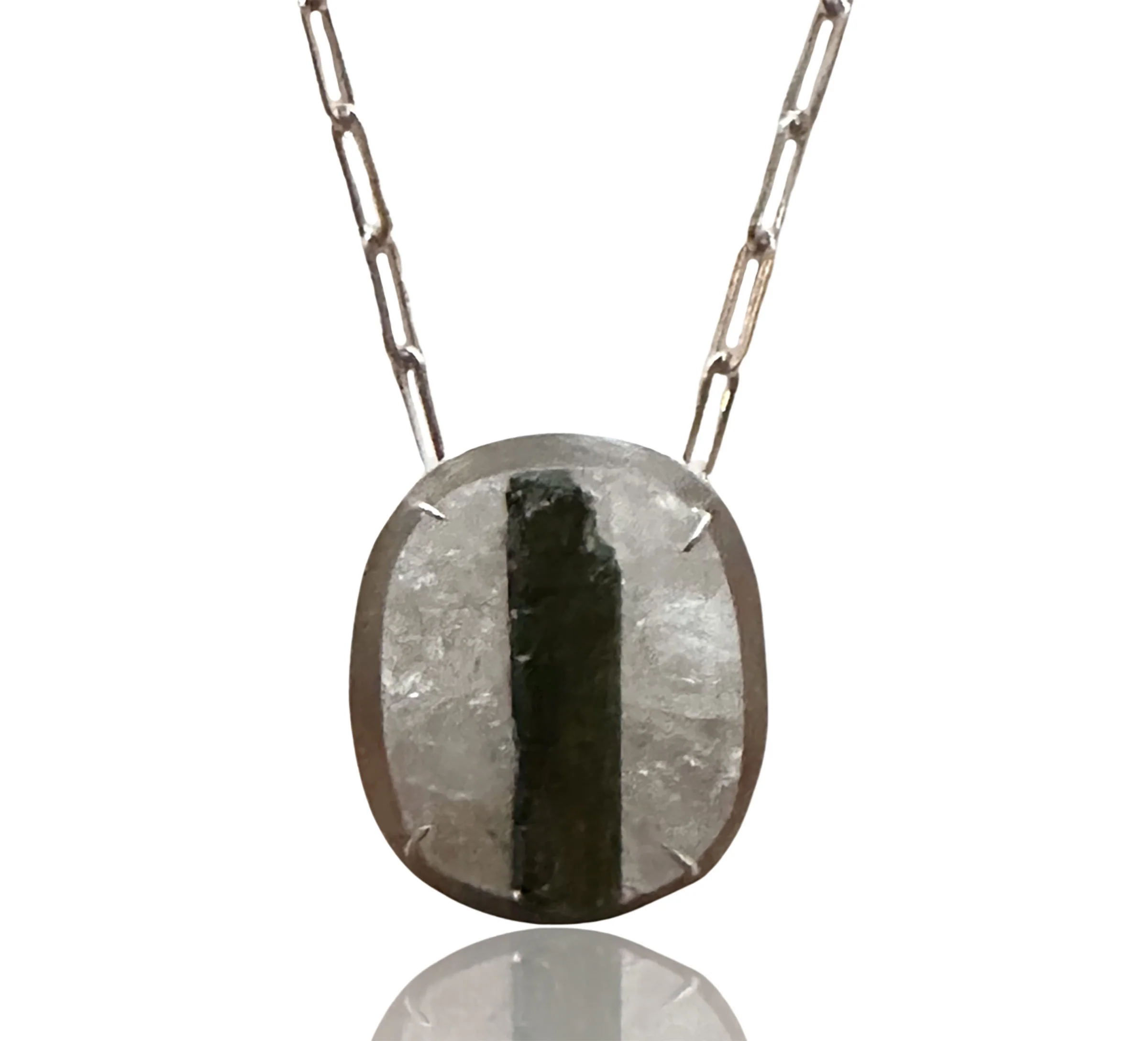 How Green Was My Stripe Necklace