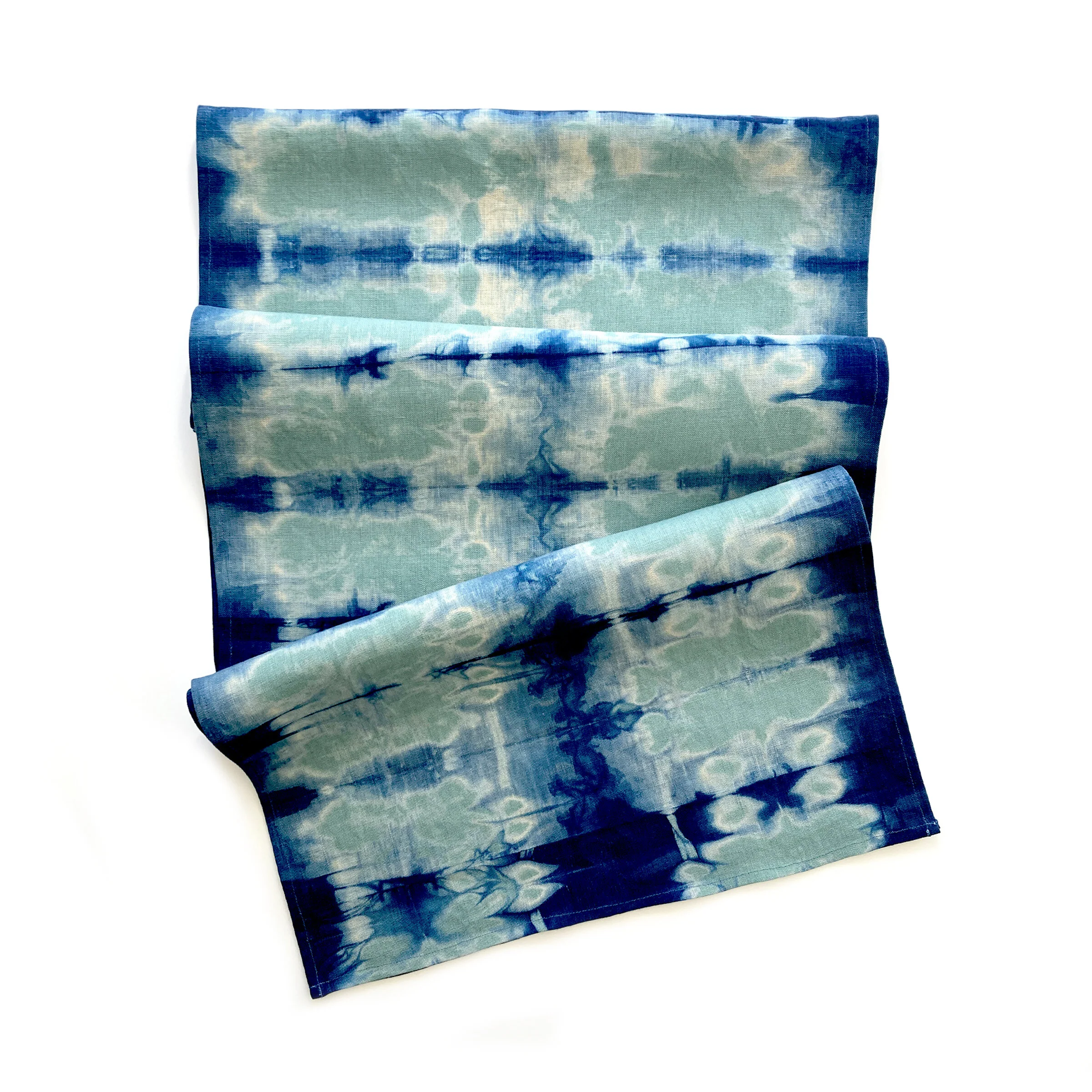 Indigo Ripple Table Runner