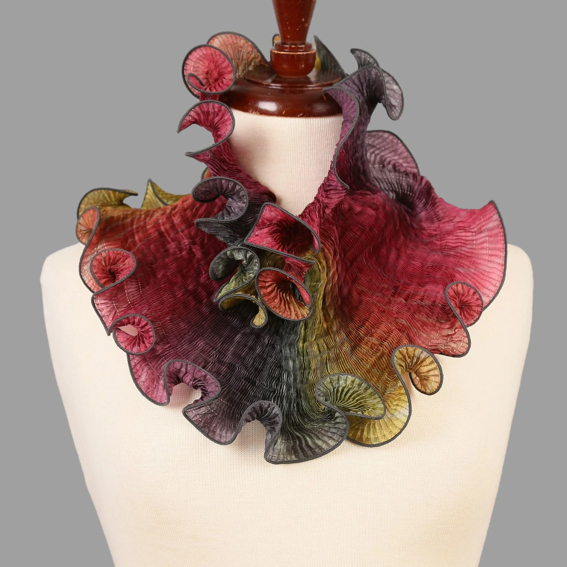 Infinity Scarf - Olive/Mauve - Image 2