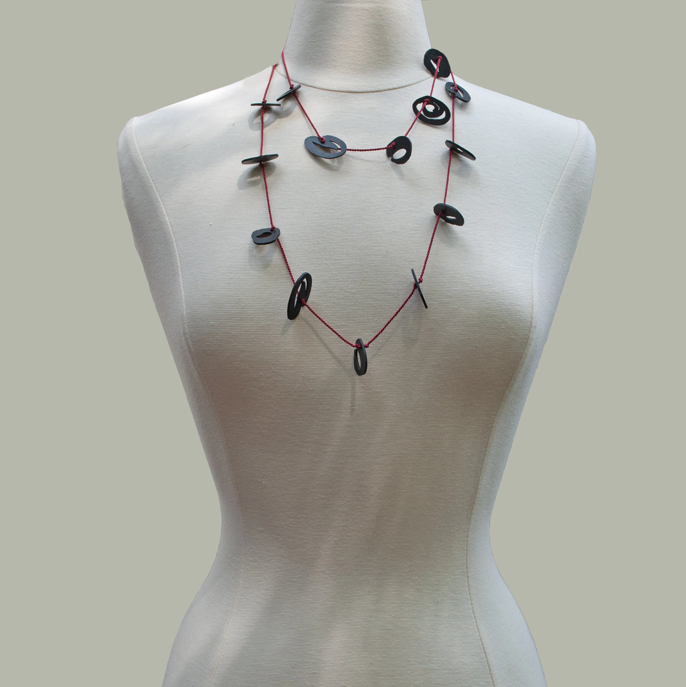 Inskstroke Silk and Silicone Necklace - Image 3
