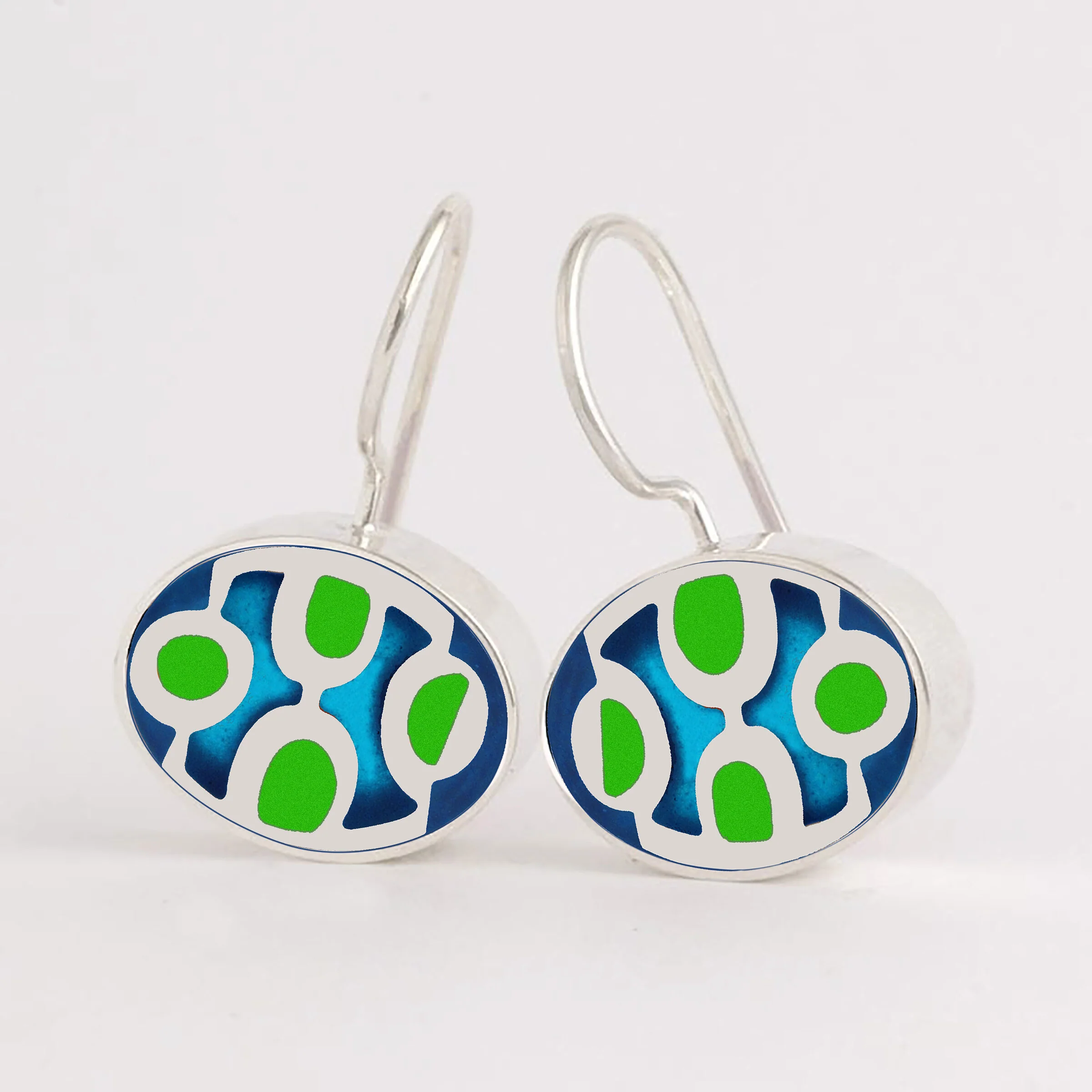 Jazzy Oval Earrings - Image 2