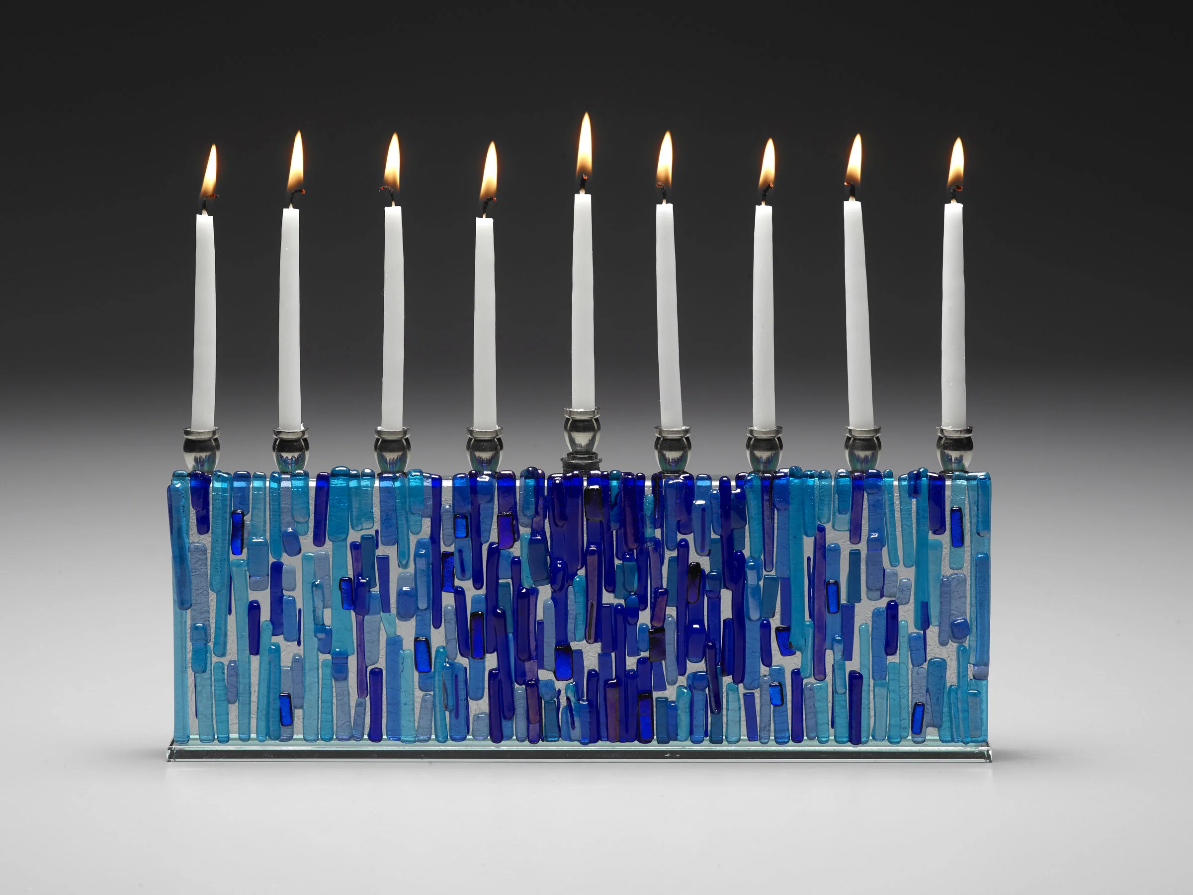 Jerusalem Cobalt Sea Menorah