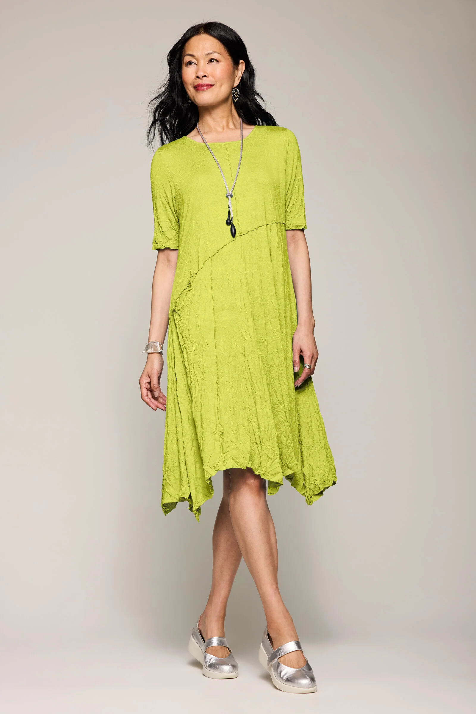 Jillianne Knit Crinkle Dress - Image 6