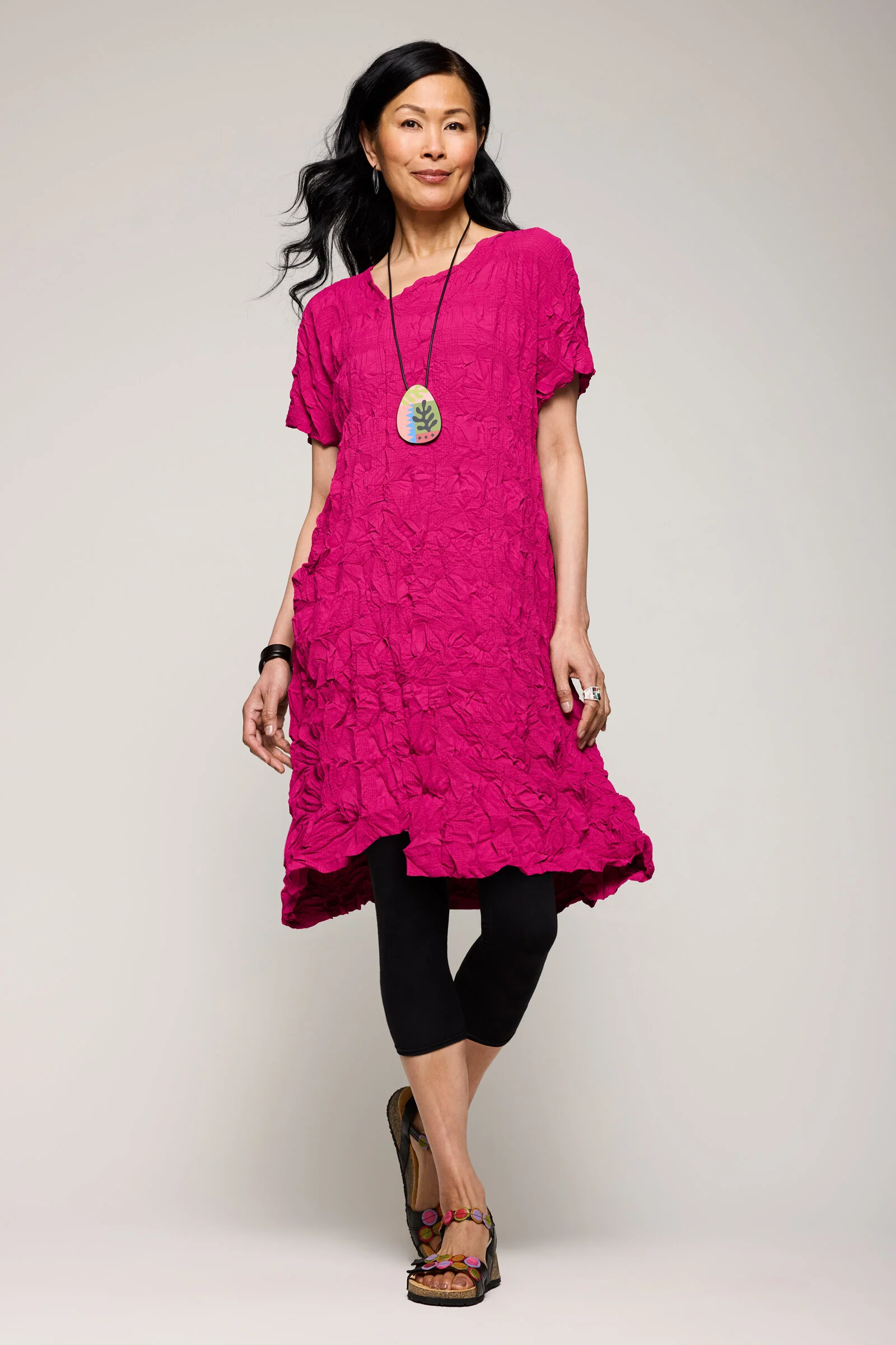 Joseline Dress - Cerise