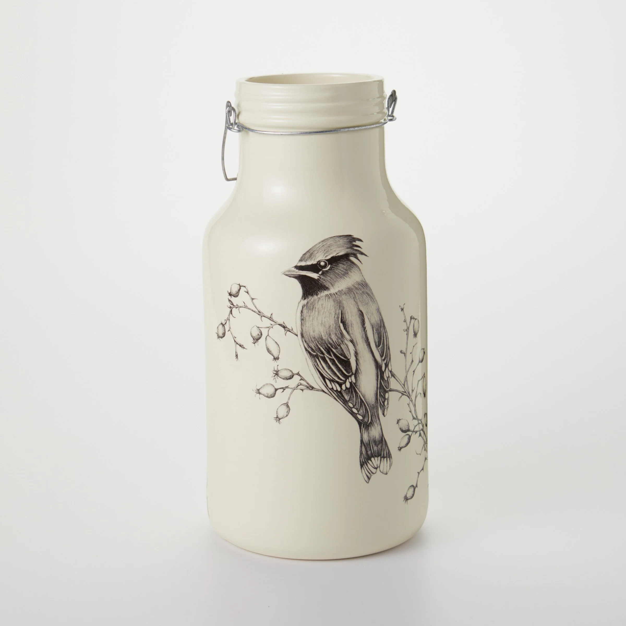 Jug with Handle: Waxwing