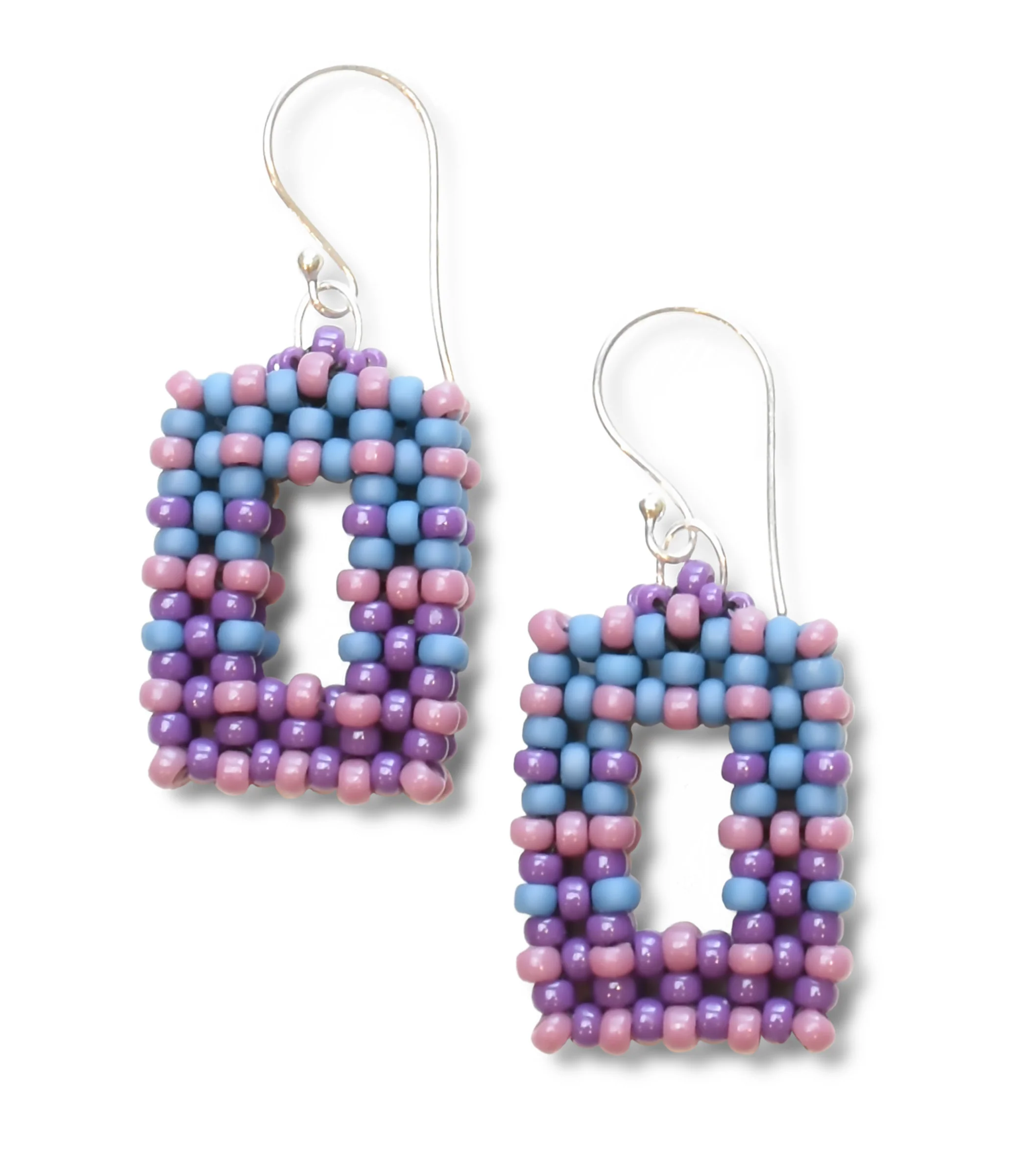 Kandinsky Earrings - Plum Blue