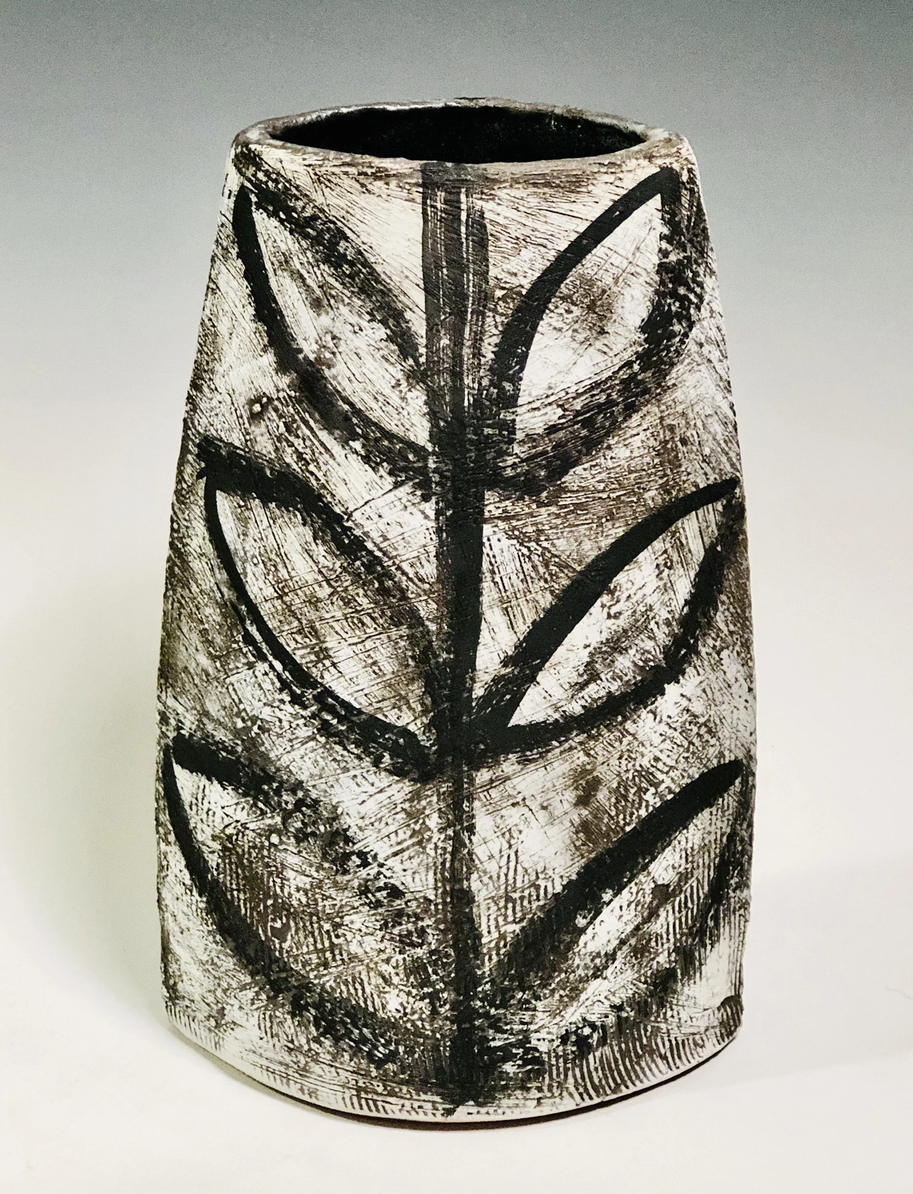 Large Vase with Leaf Pattern