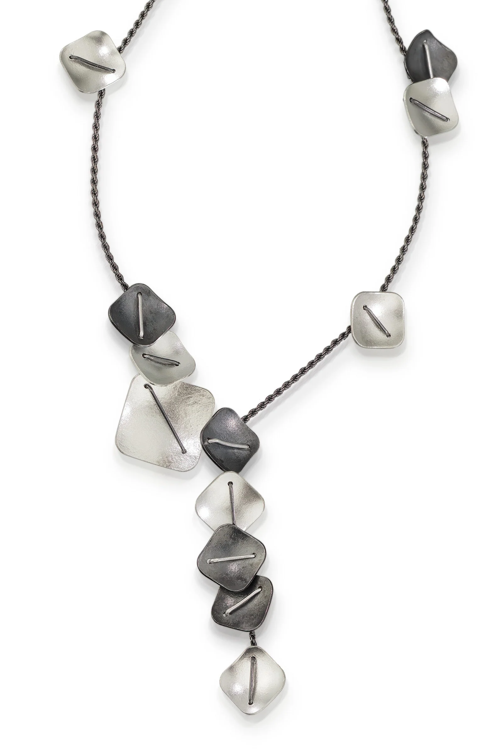 Layered Square Necklace - Image 3