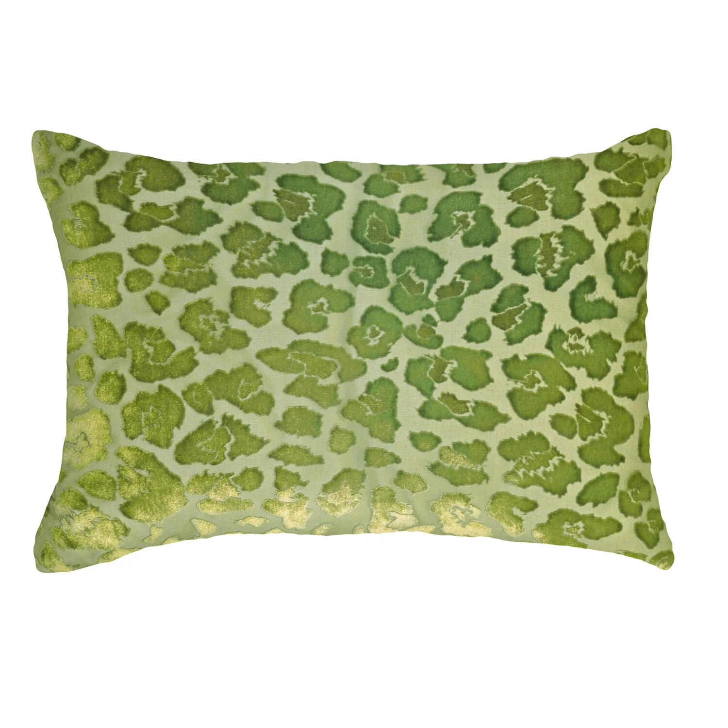 Leopard Velvet Pillow - Grass - Image 2