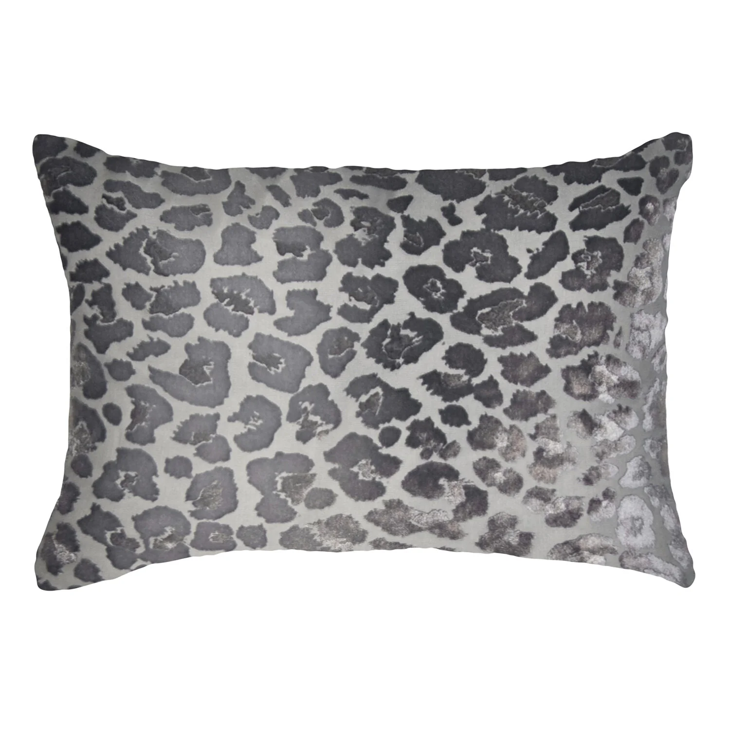 Leopard Velvet Pillow - Silver - Image 2