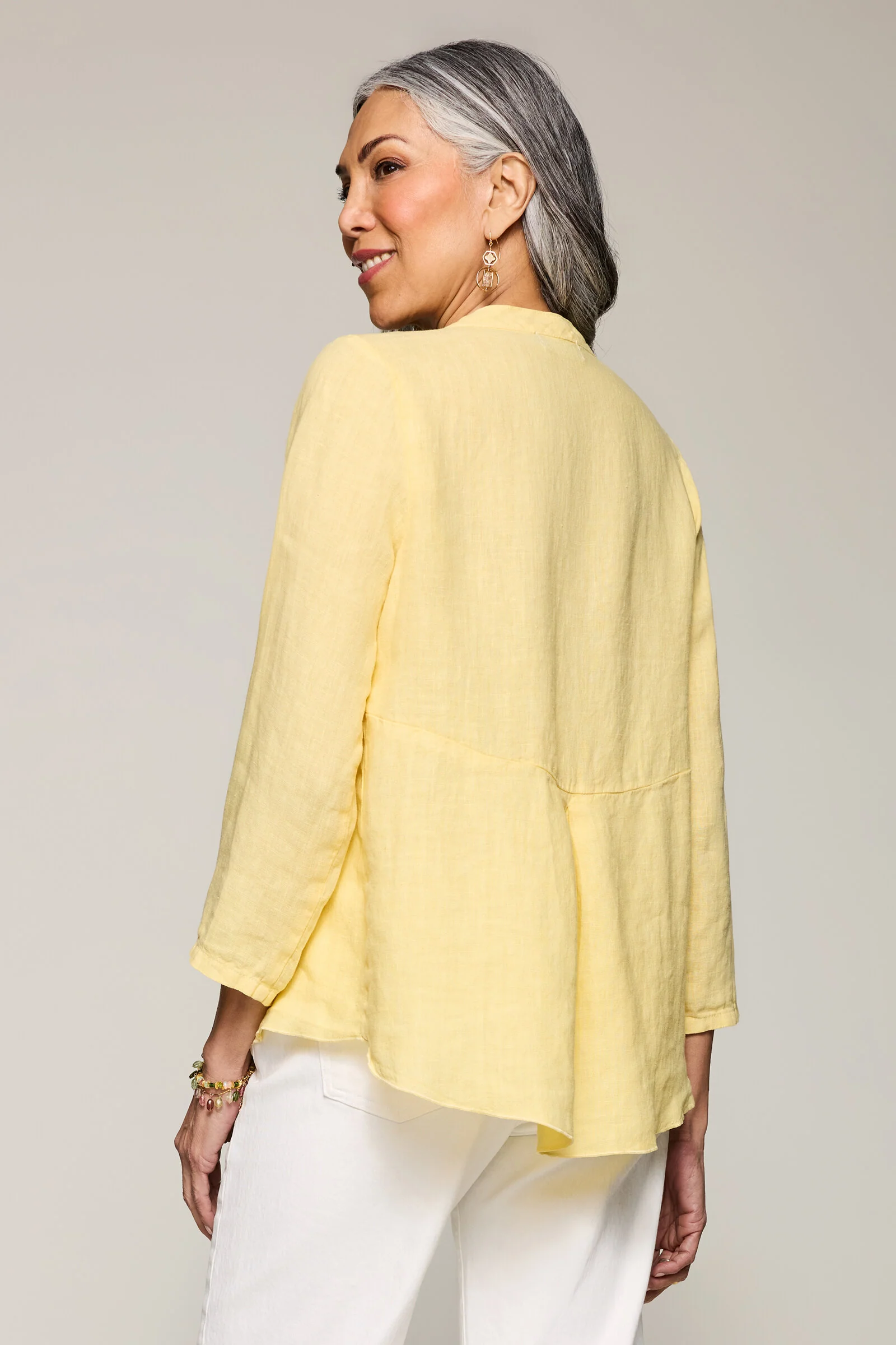 Linen Paulette Pleat Shirt - Image 3