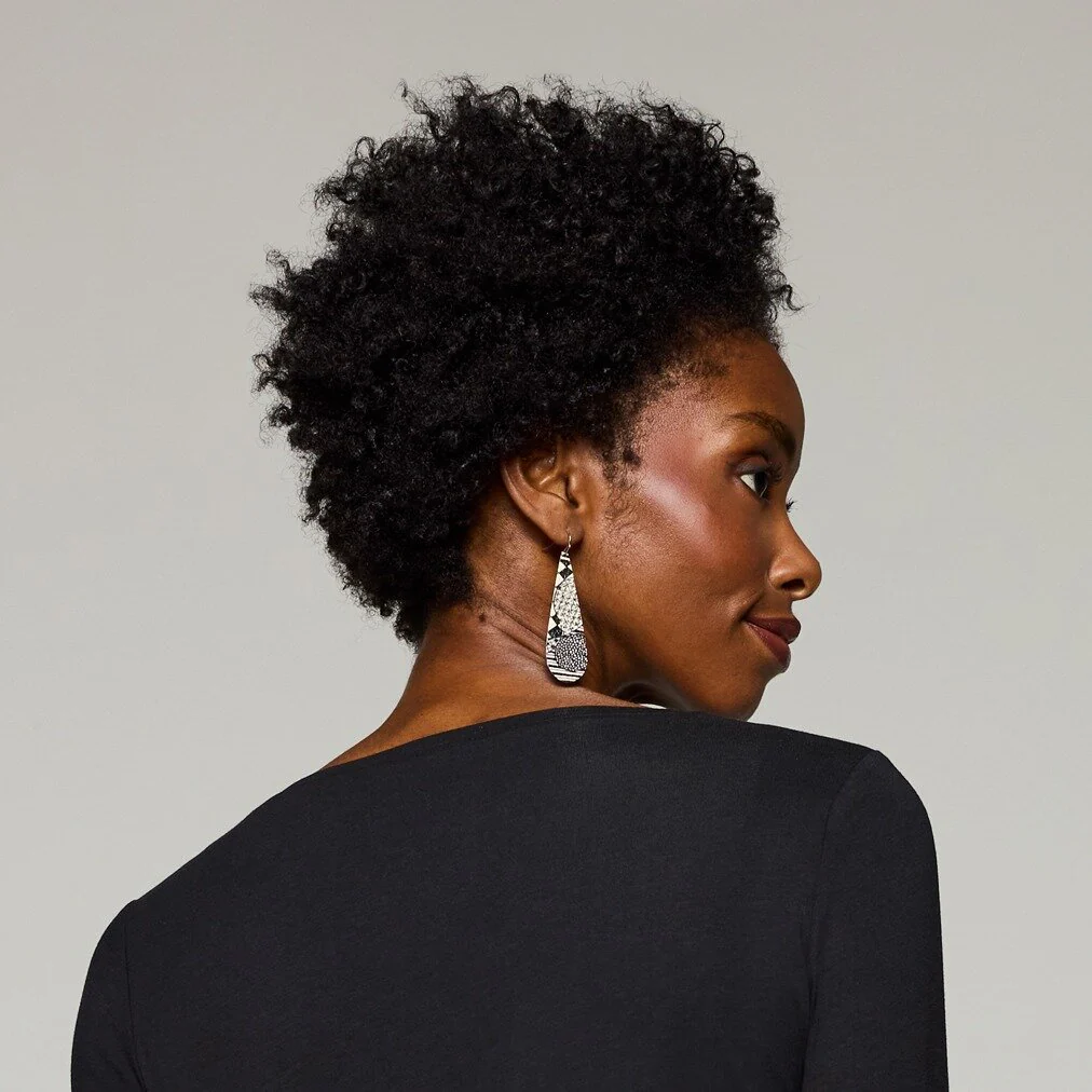 Long Chromatic Tension Earrings - Image 2