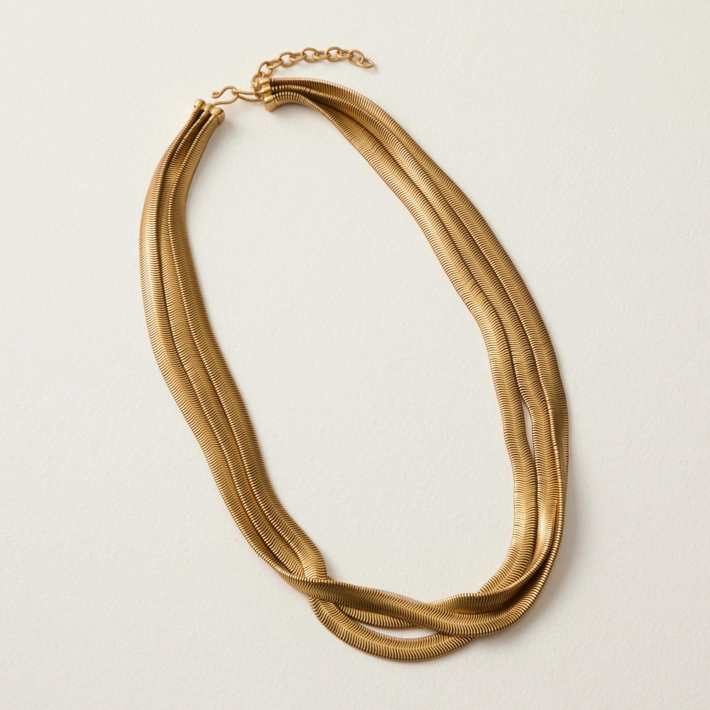 Long Serpentine Necklace - Gold