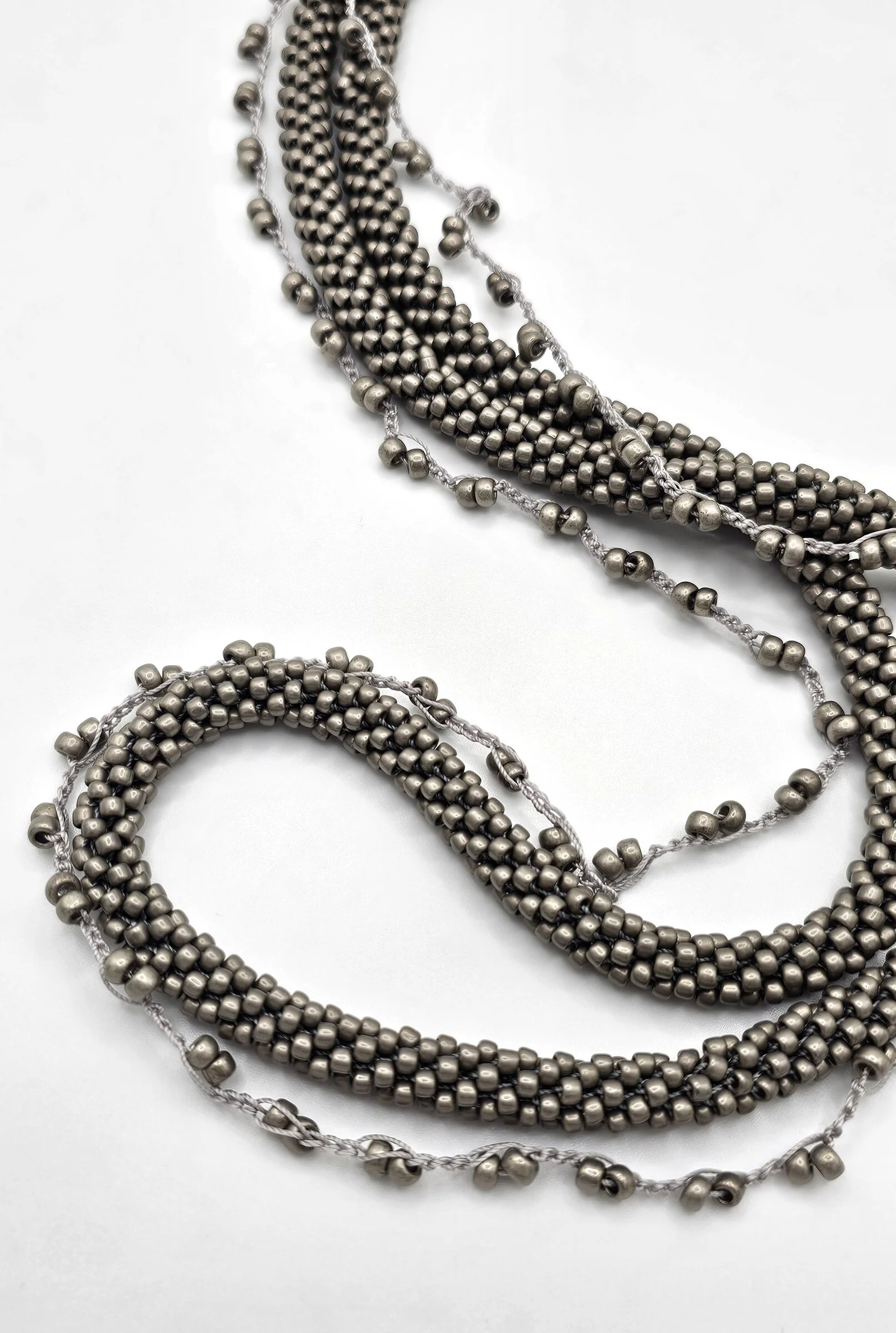 Love to Layer Necklace Set - Matte Silver - Image 2