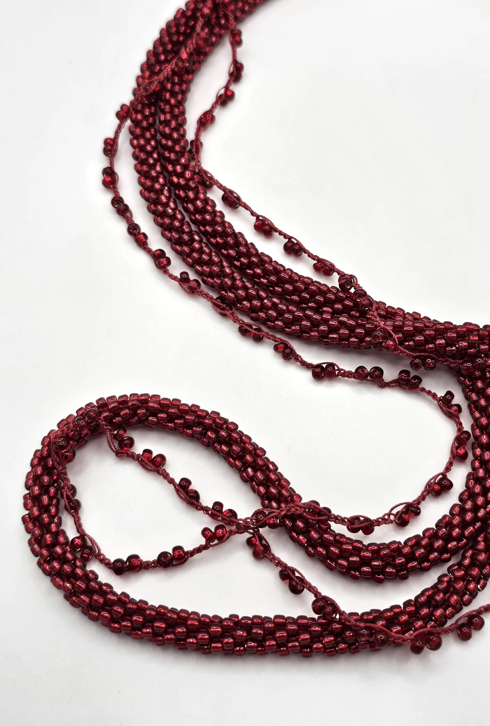 Love to Layer Necklace Set - Red Sparkle - Image 2
