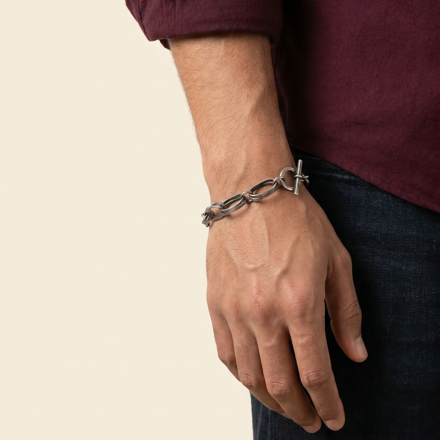 Magic Links Bracelet - Oxidized Silver - Image 3