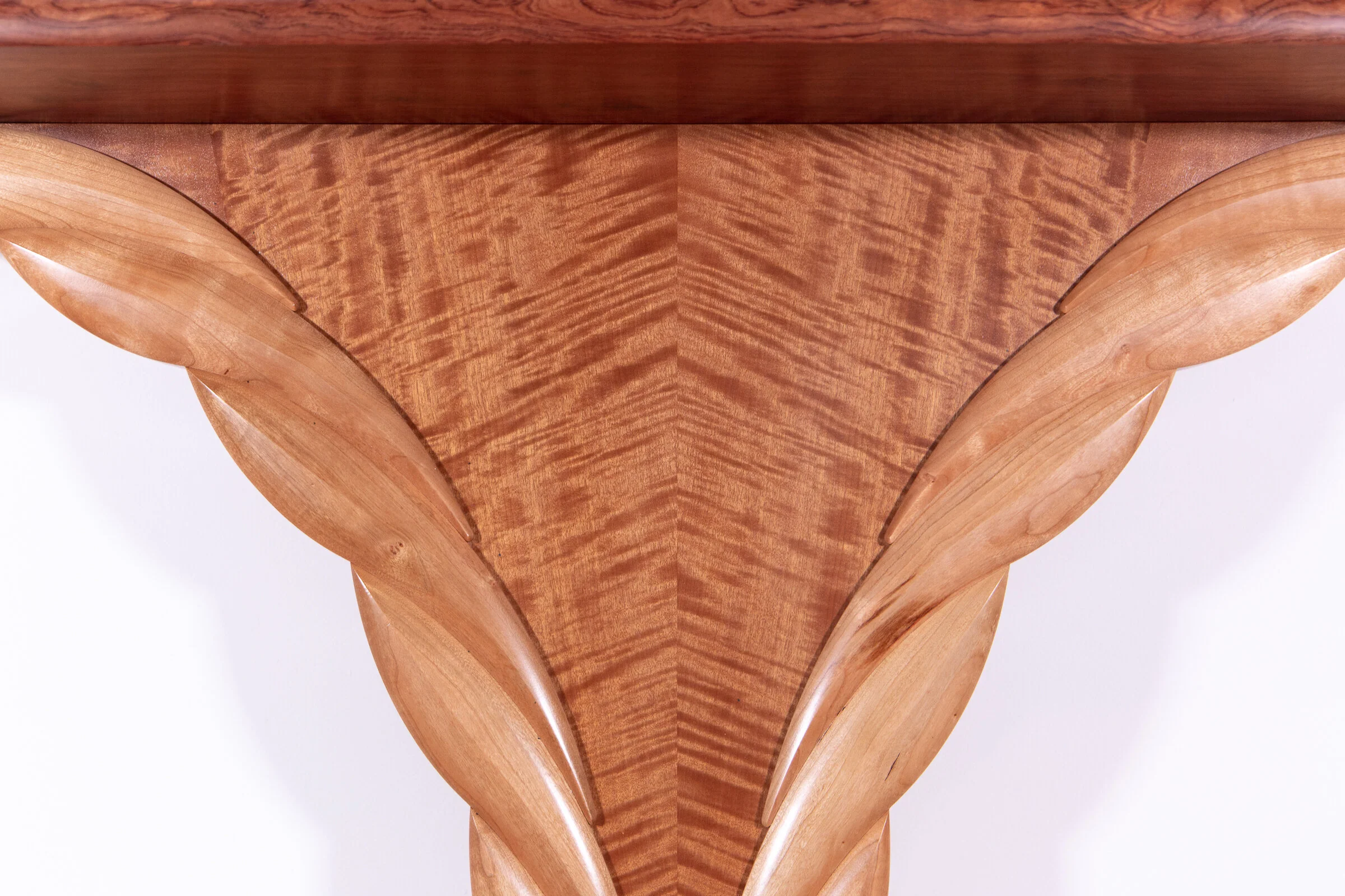 Makore and Bubinga Wings Hall Table - Image 4