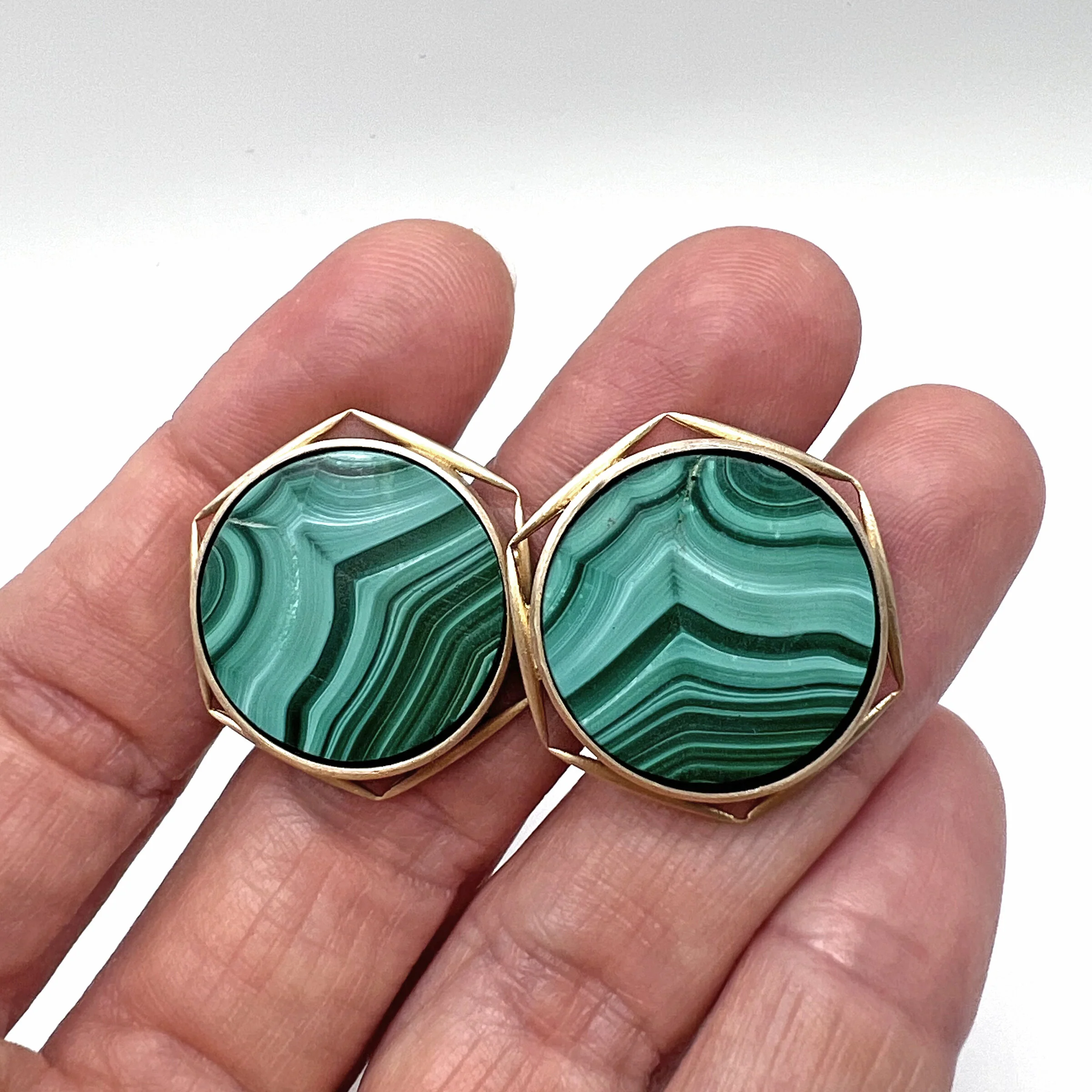 Malachite Cufflinks - Image 2