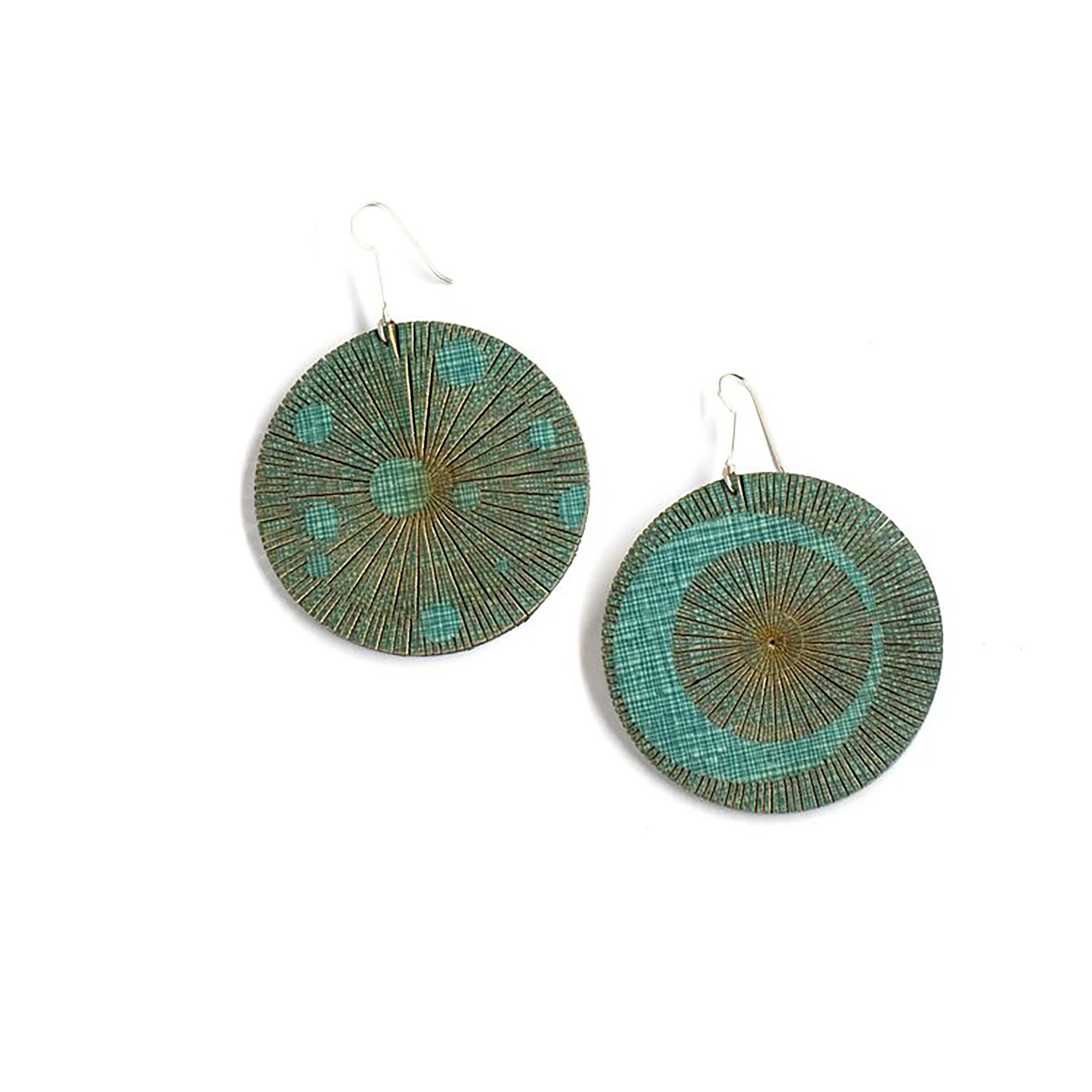 Menulis Earrings - Copper Patina
