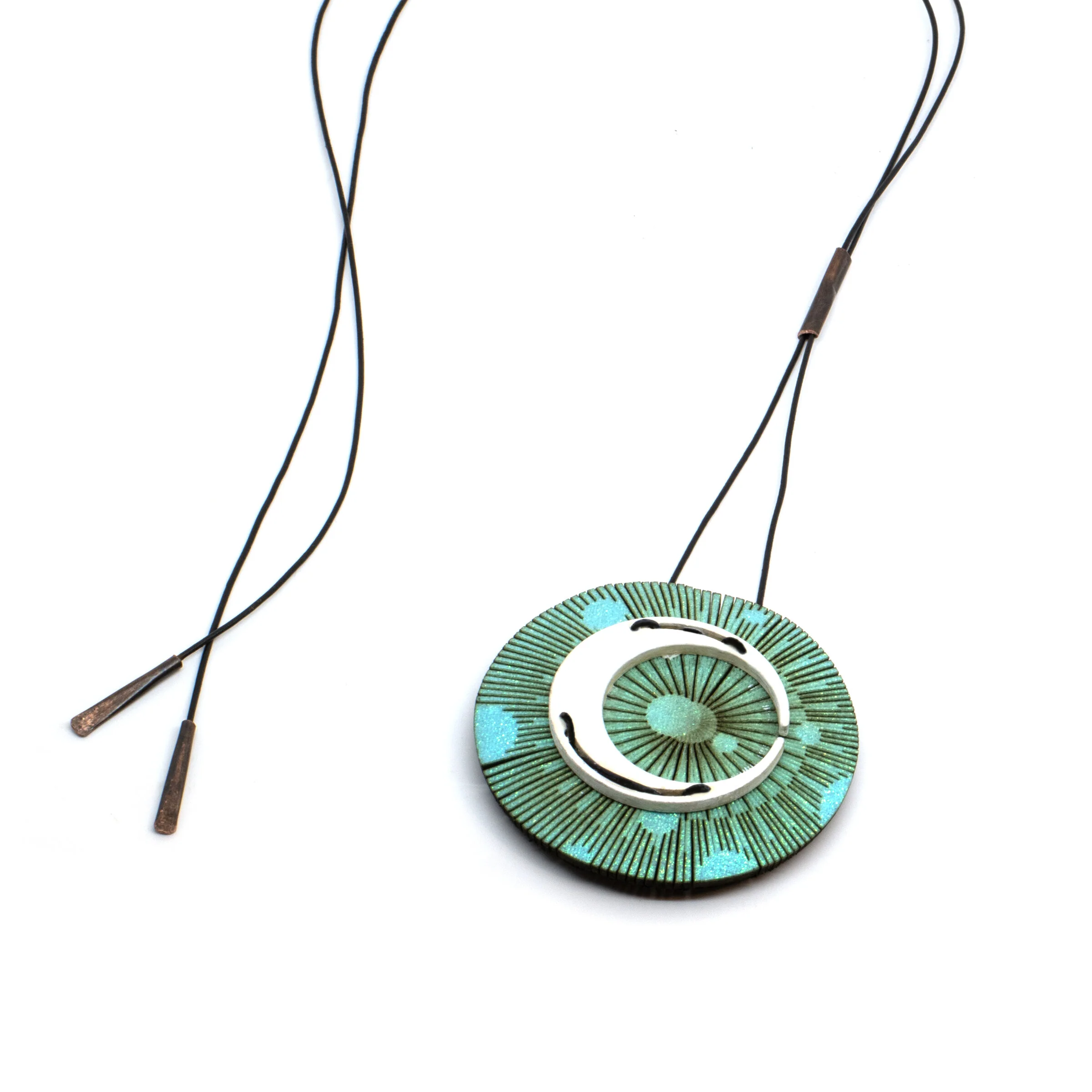 Menulis Necklace - Aqua Glitter