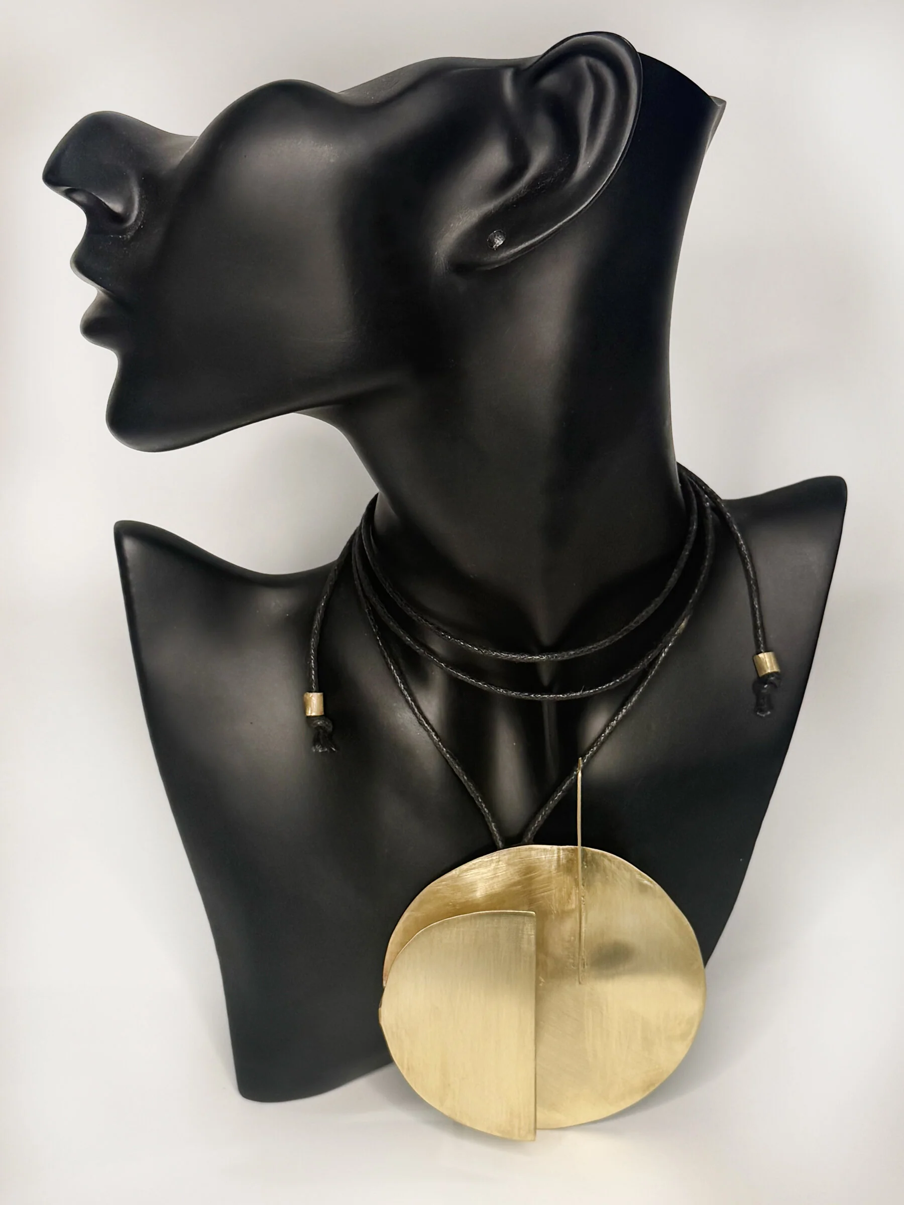 Meridian Oversized Brass Pendant - Image 3