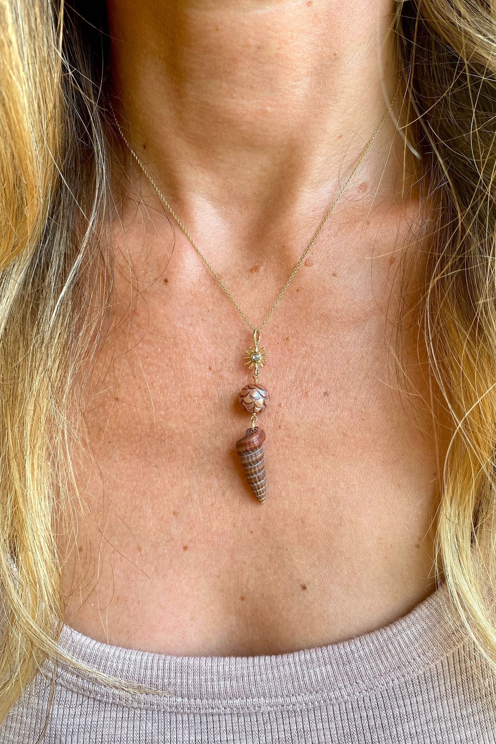 Mermaid Sea Snail Pendant - Image 2
