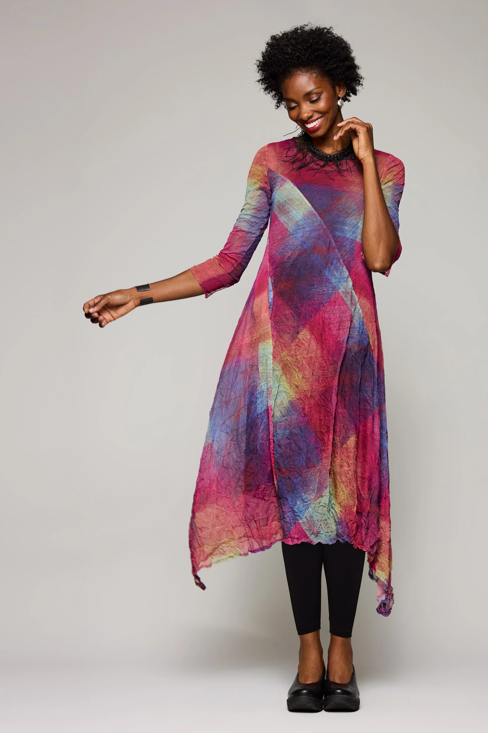 Crushed Mesh Mireille Dress