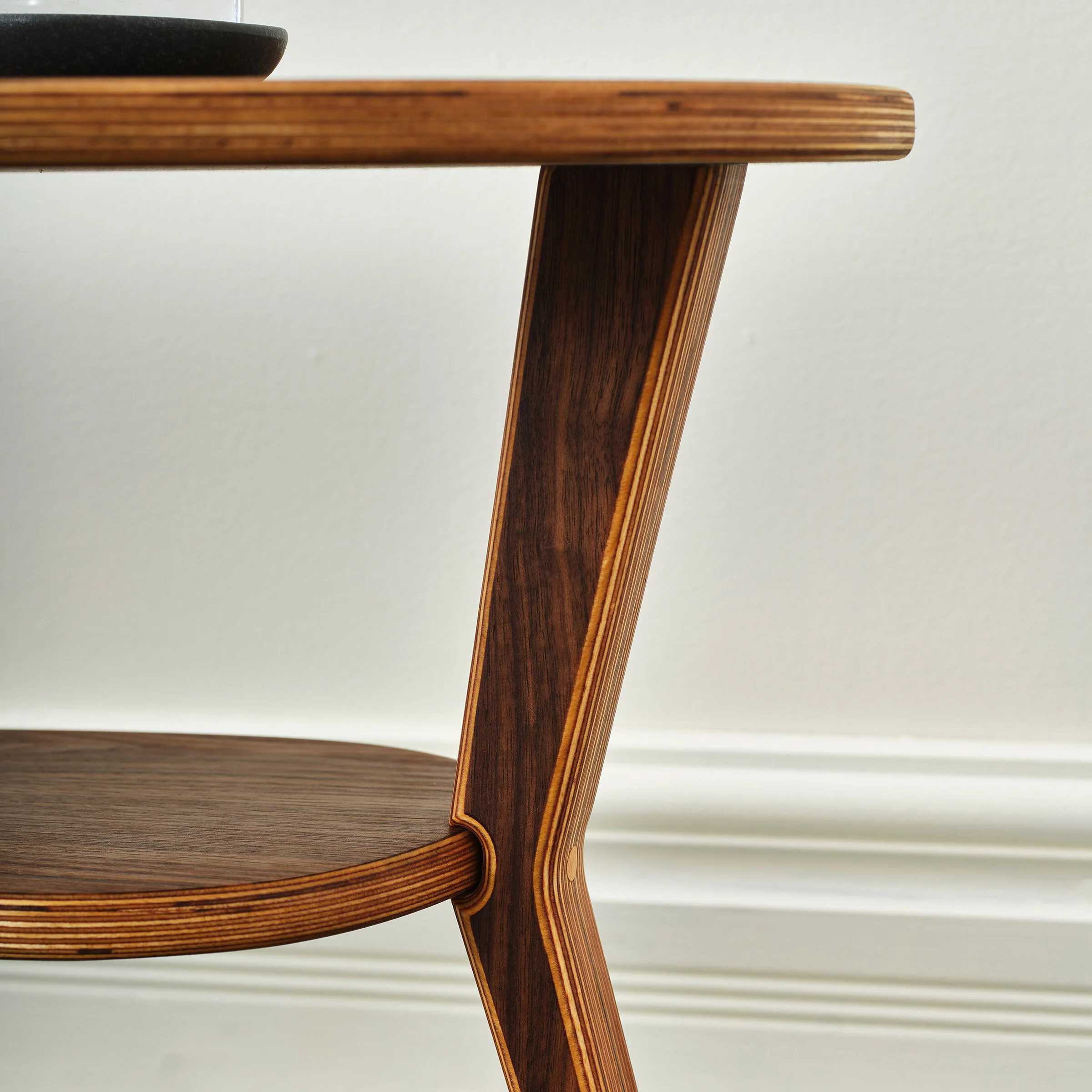 Mid-Century Modern Organic Coffee Table - Walnut - Image 4