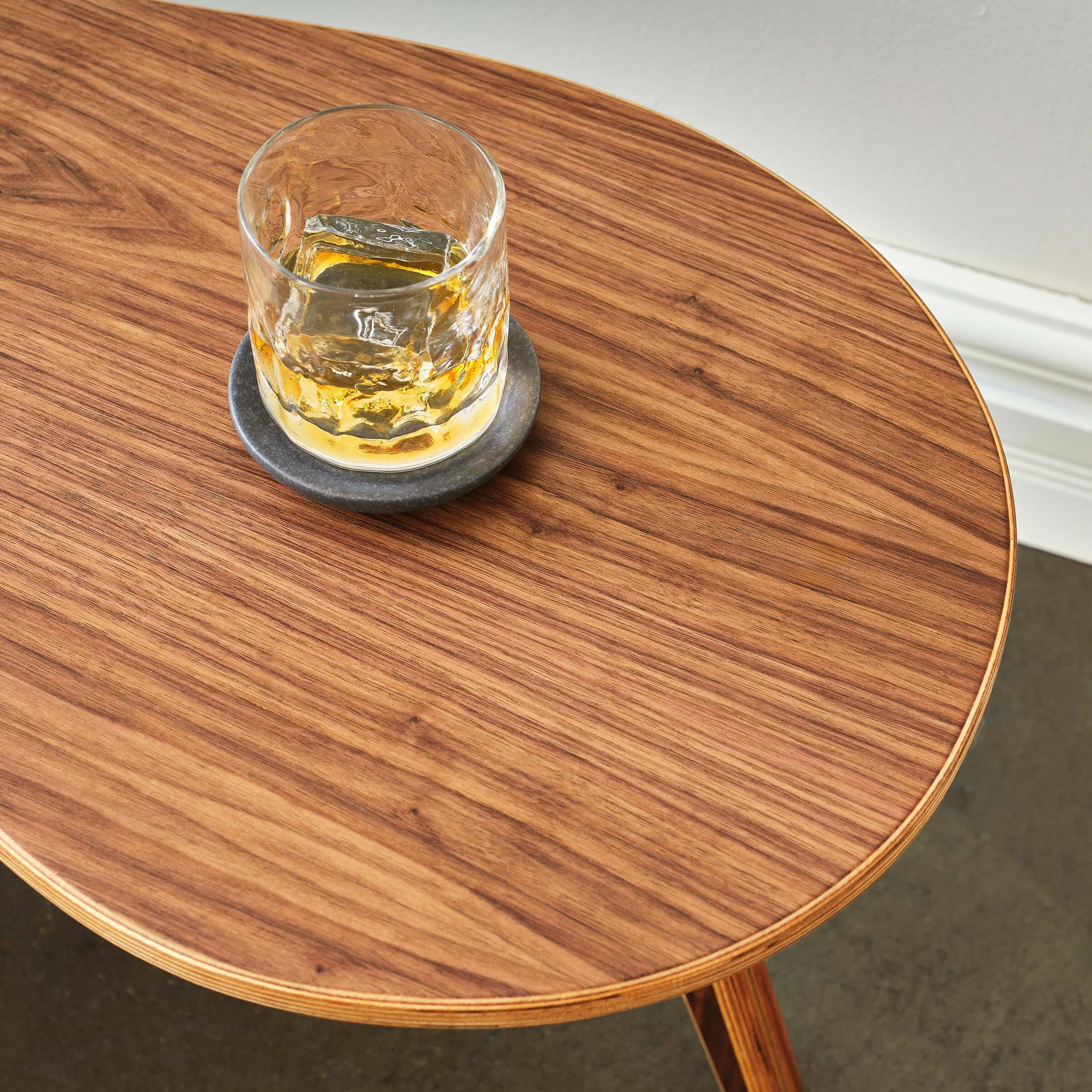 Mid-Century Modern Organic Coffee Table - Walnut - Image 6