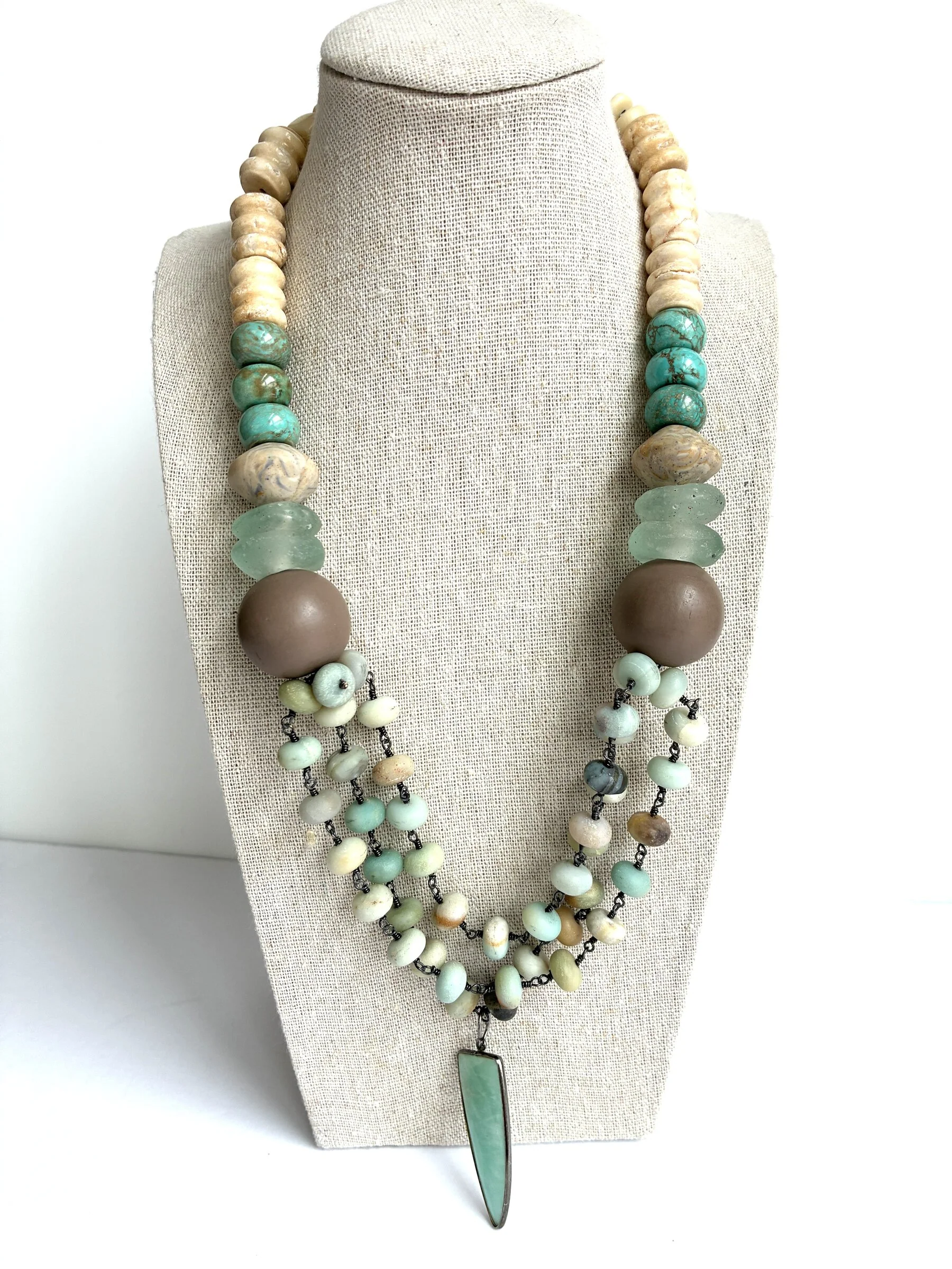 Amazonite Summer Layers Necklace - Image 2