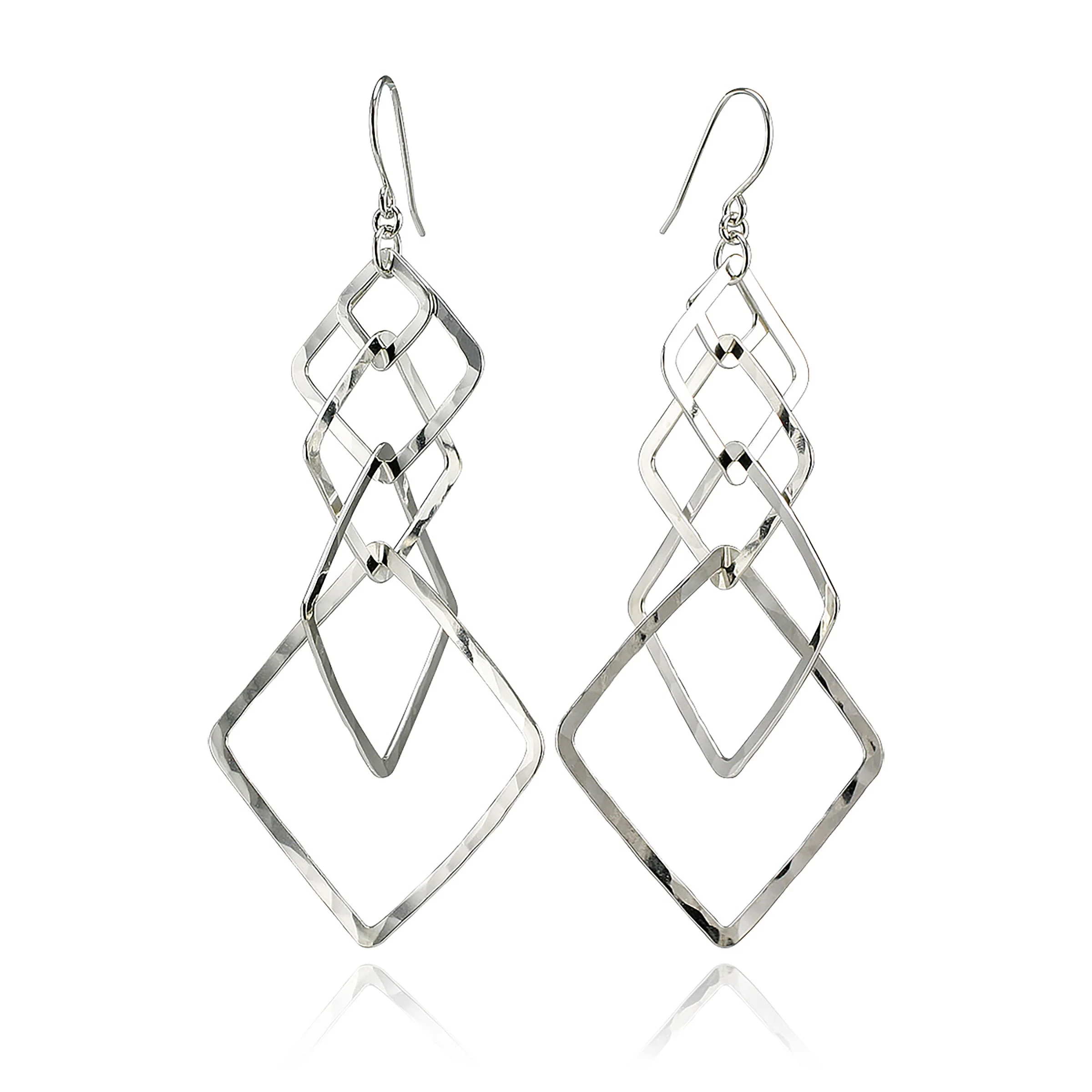Multi Square Hoop Earrings