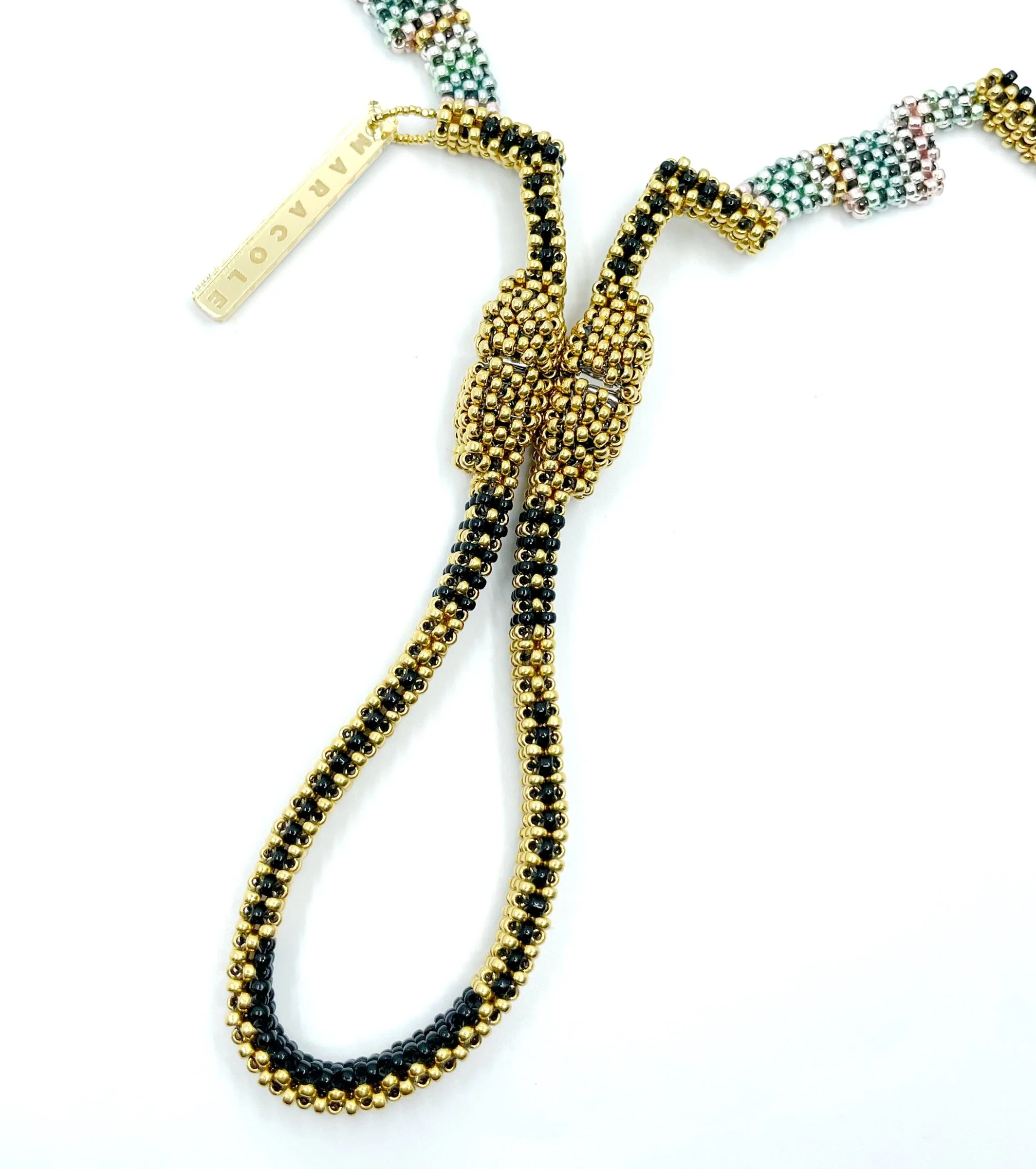 Narcissus Necklace II - Silver, Gold and Mother-of-Pearl - Image 6