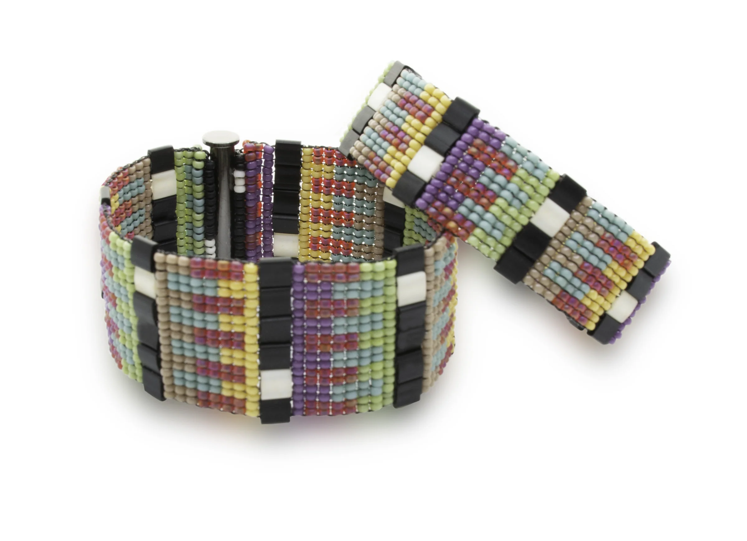 Narrow Bauhaus Woven Cuff - Bauhaus Cuff
