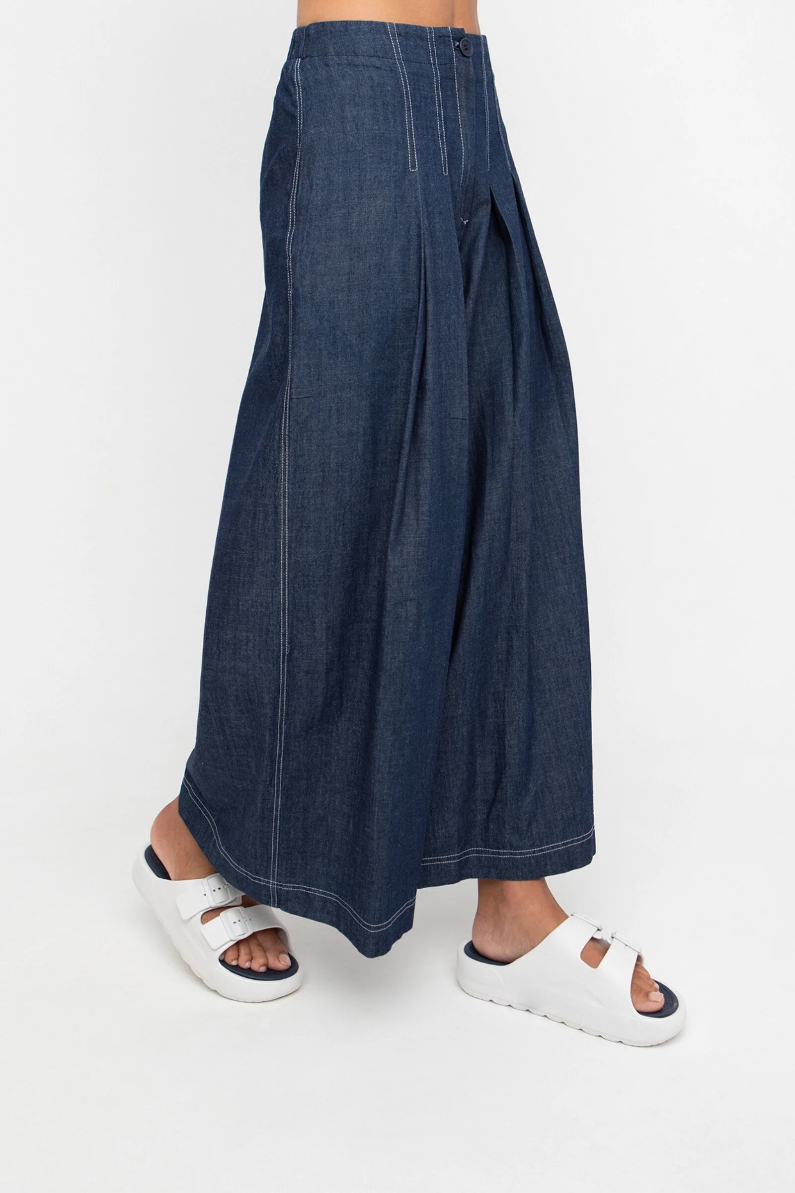Nema Wide Pant - Denim - Image 2