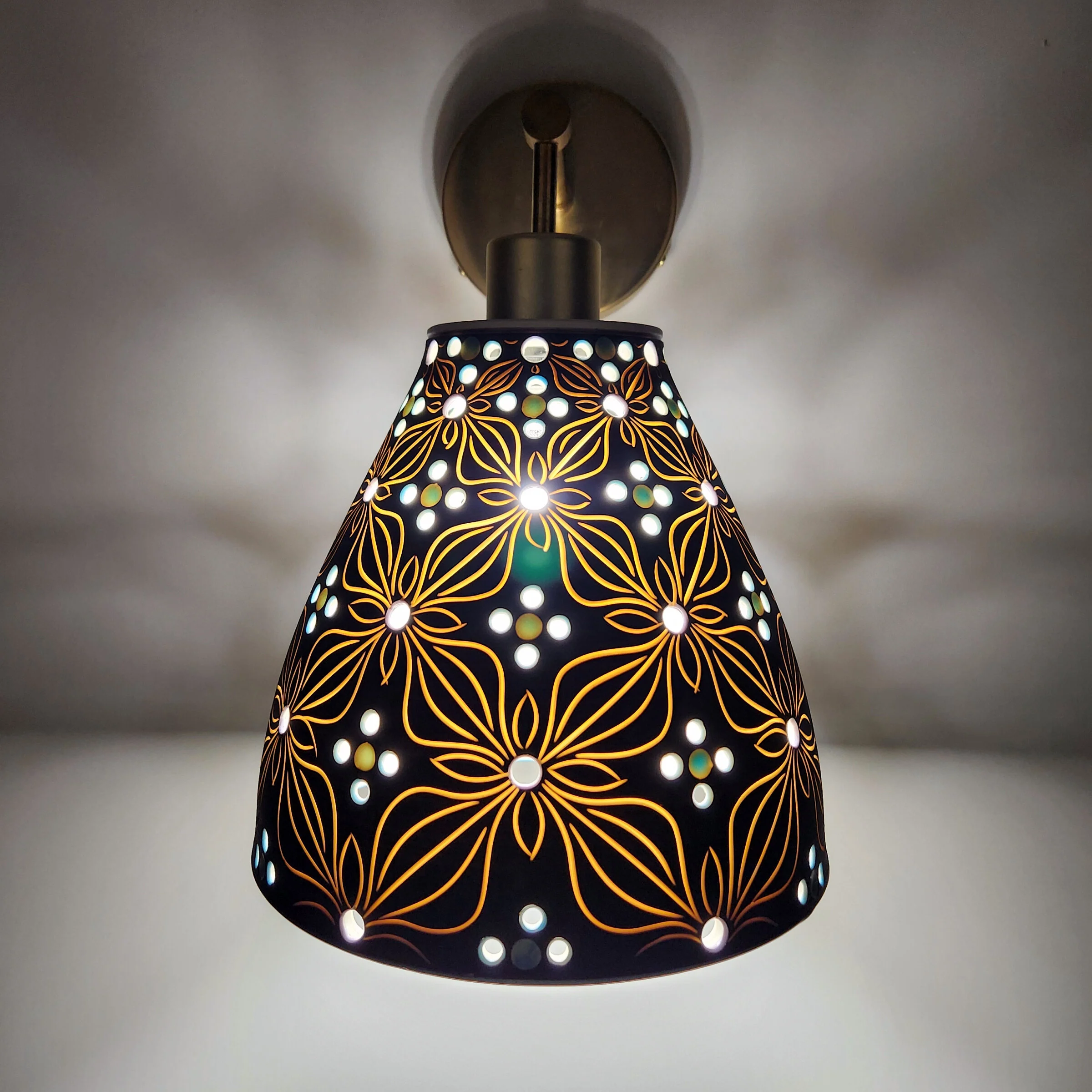 Nocturnal Bloom Sconce in Shades of Blue - Image 4
