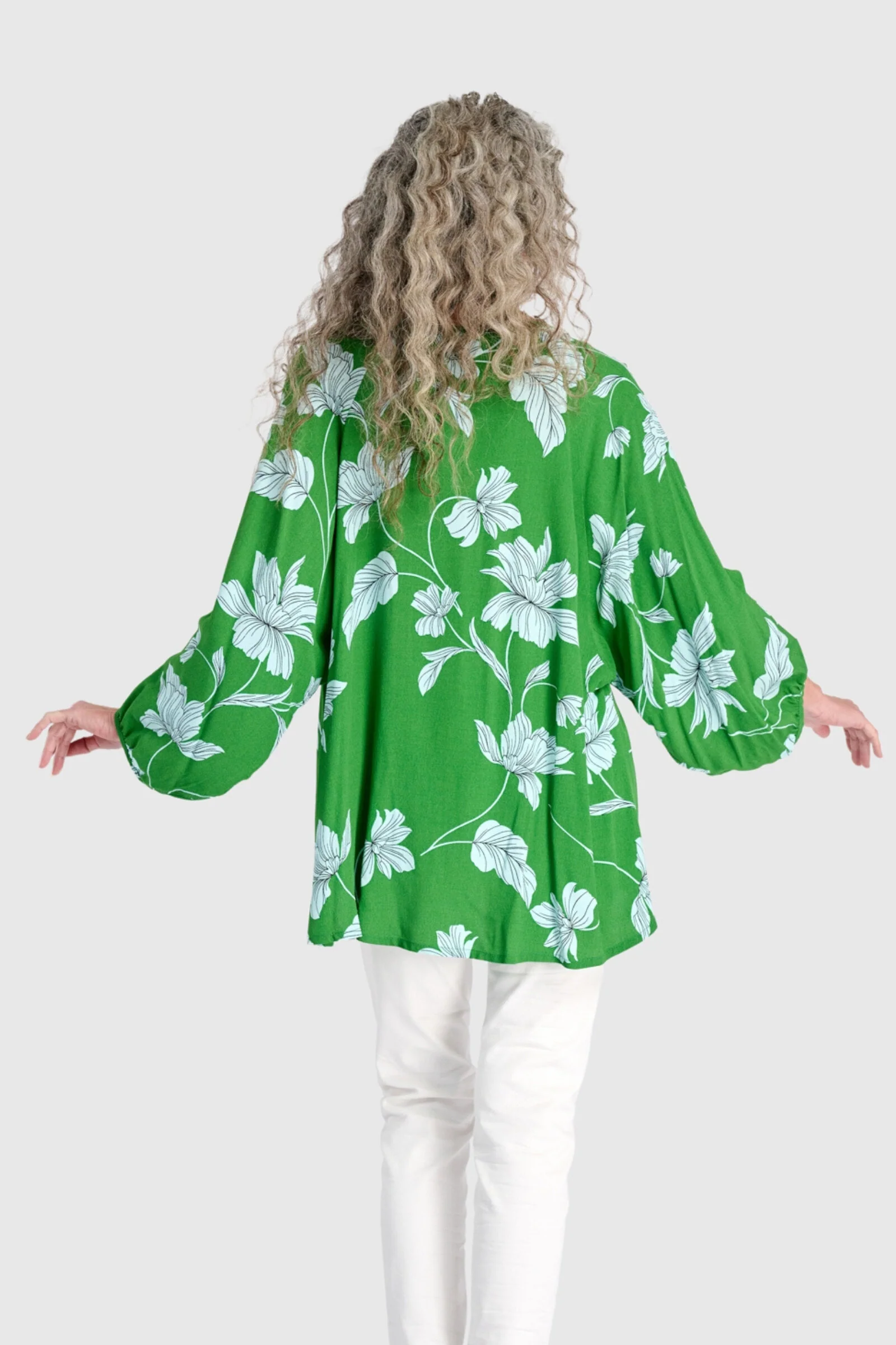 Oasis Blouse - Kelly Green - Image 3