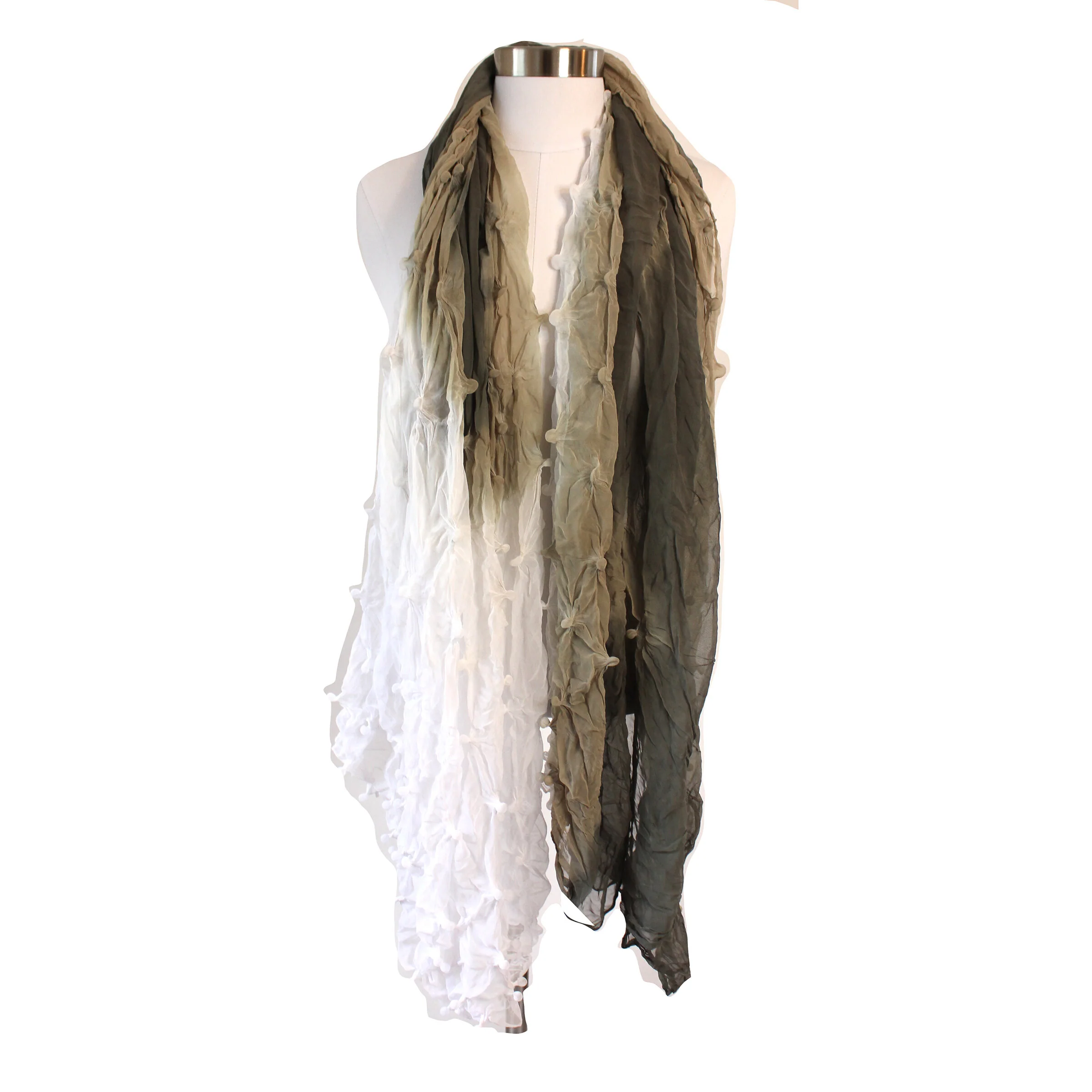 Ocean Epidermis Bubble Shawl in Beige - Beige