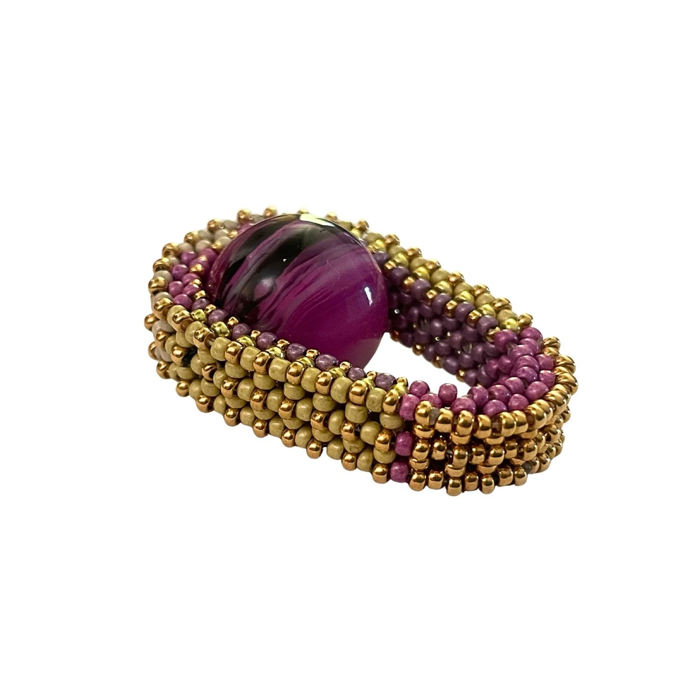 Optical Magenta Pod Ring