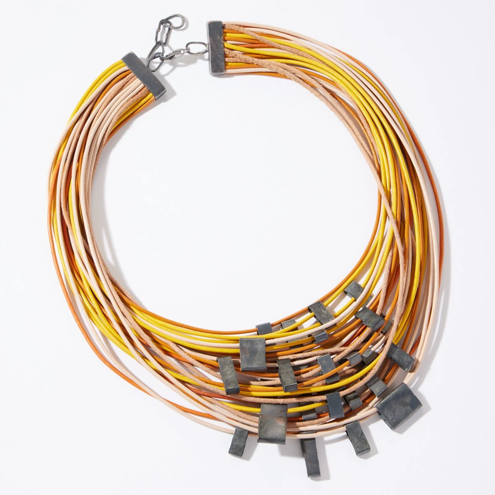 Organica Leather Necklace #11 - Maize