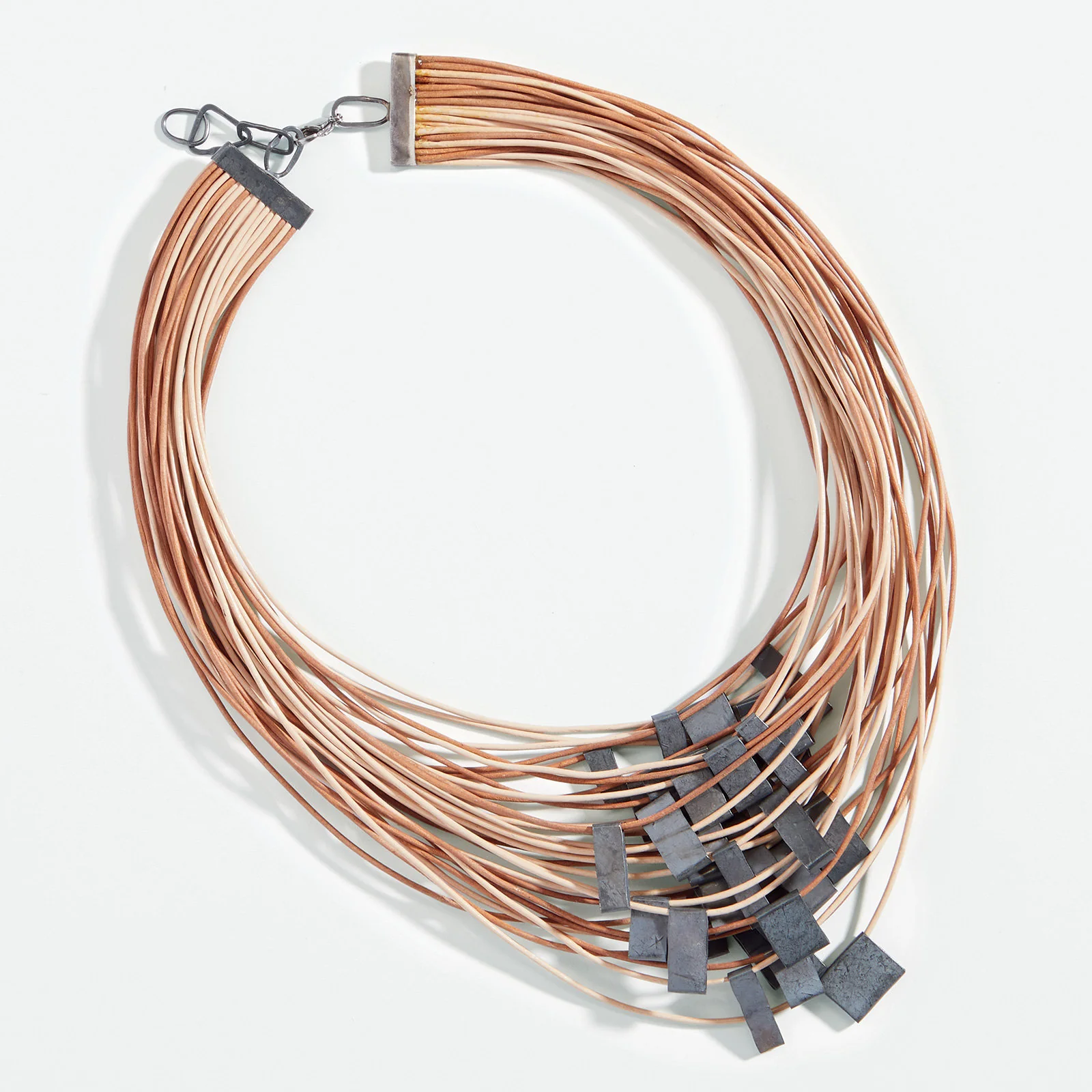 Organica Leather Necklace #11 - Natural