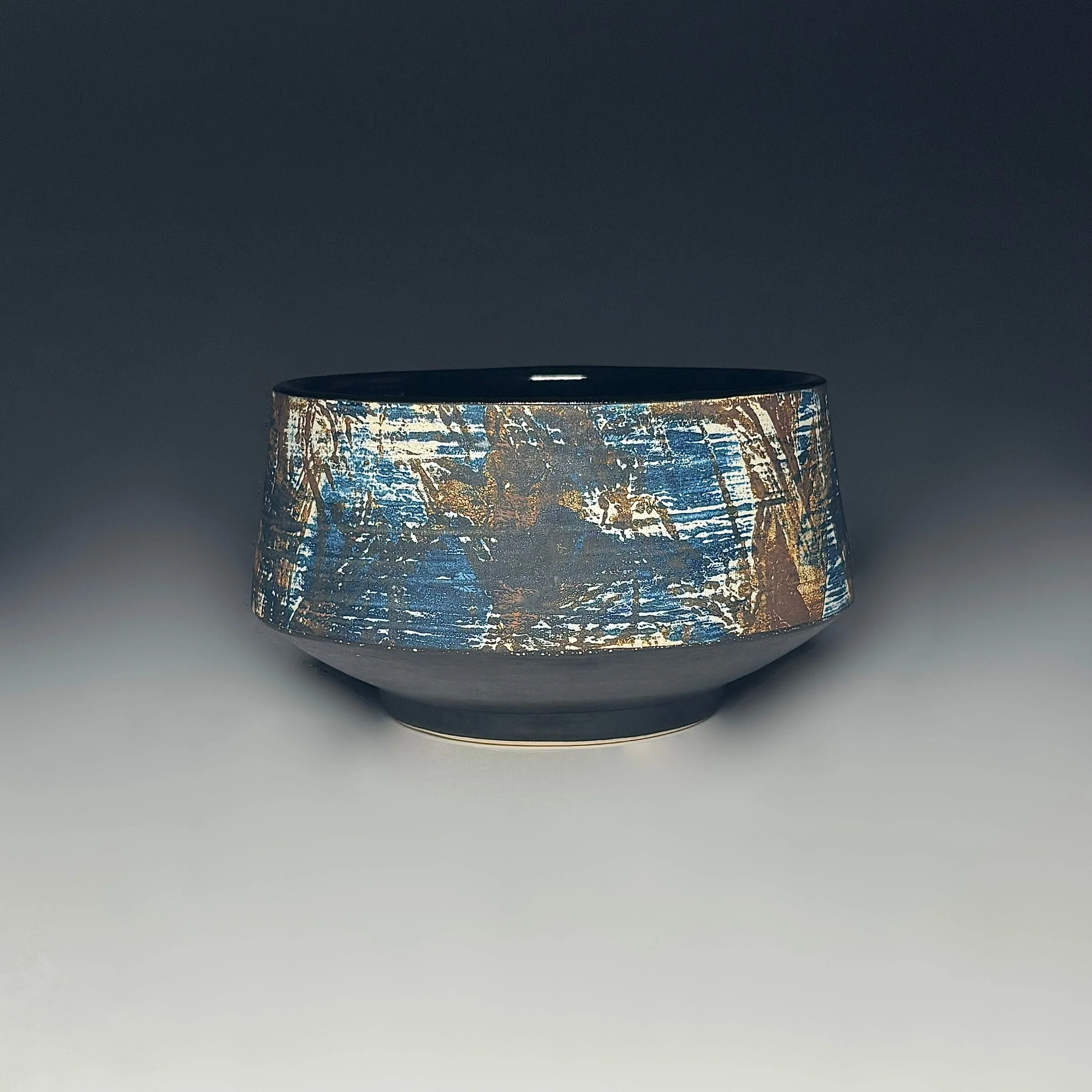 Painterly Tea Bowl in Coastline - Image 3