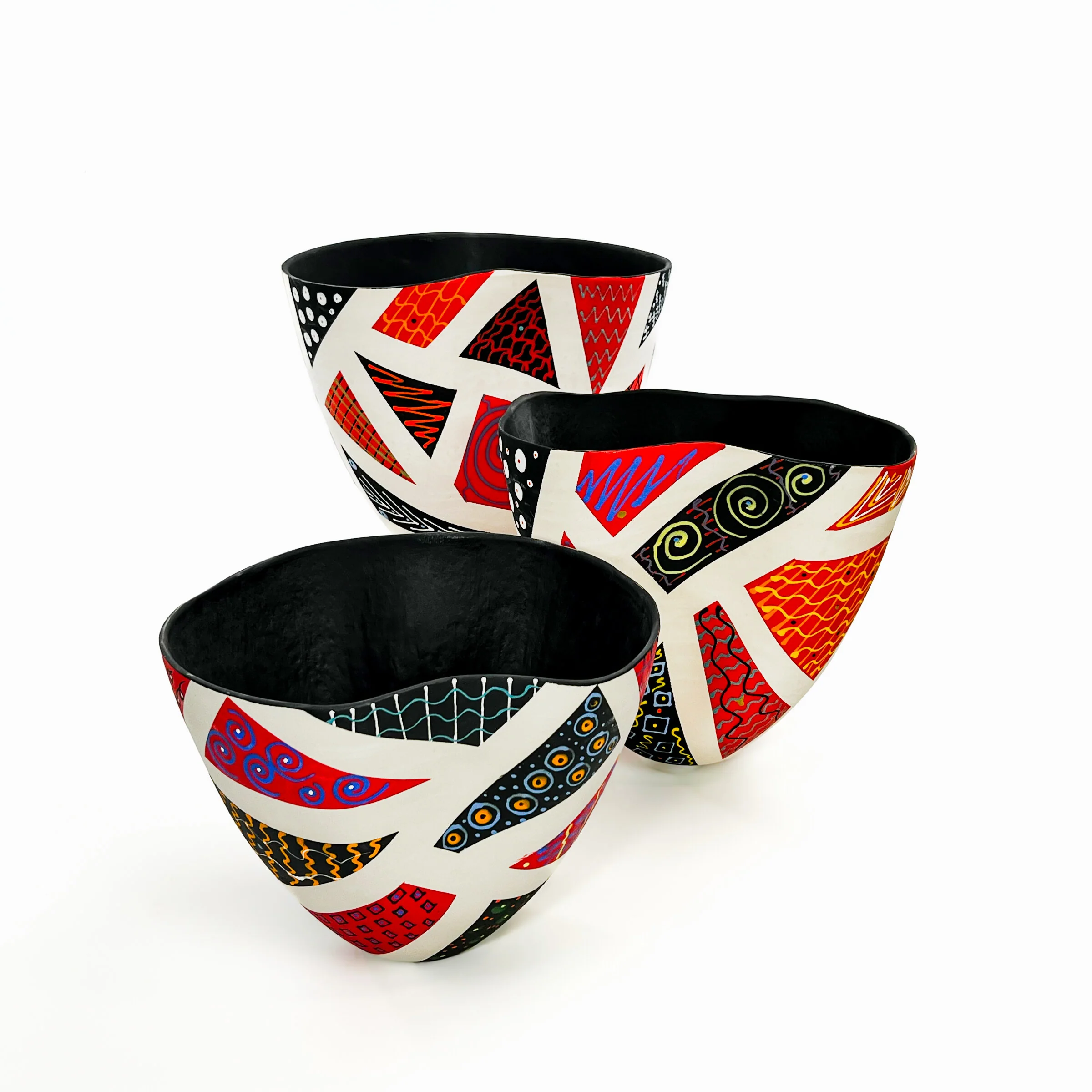 Patchwork in Red and Black