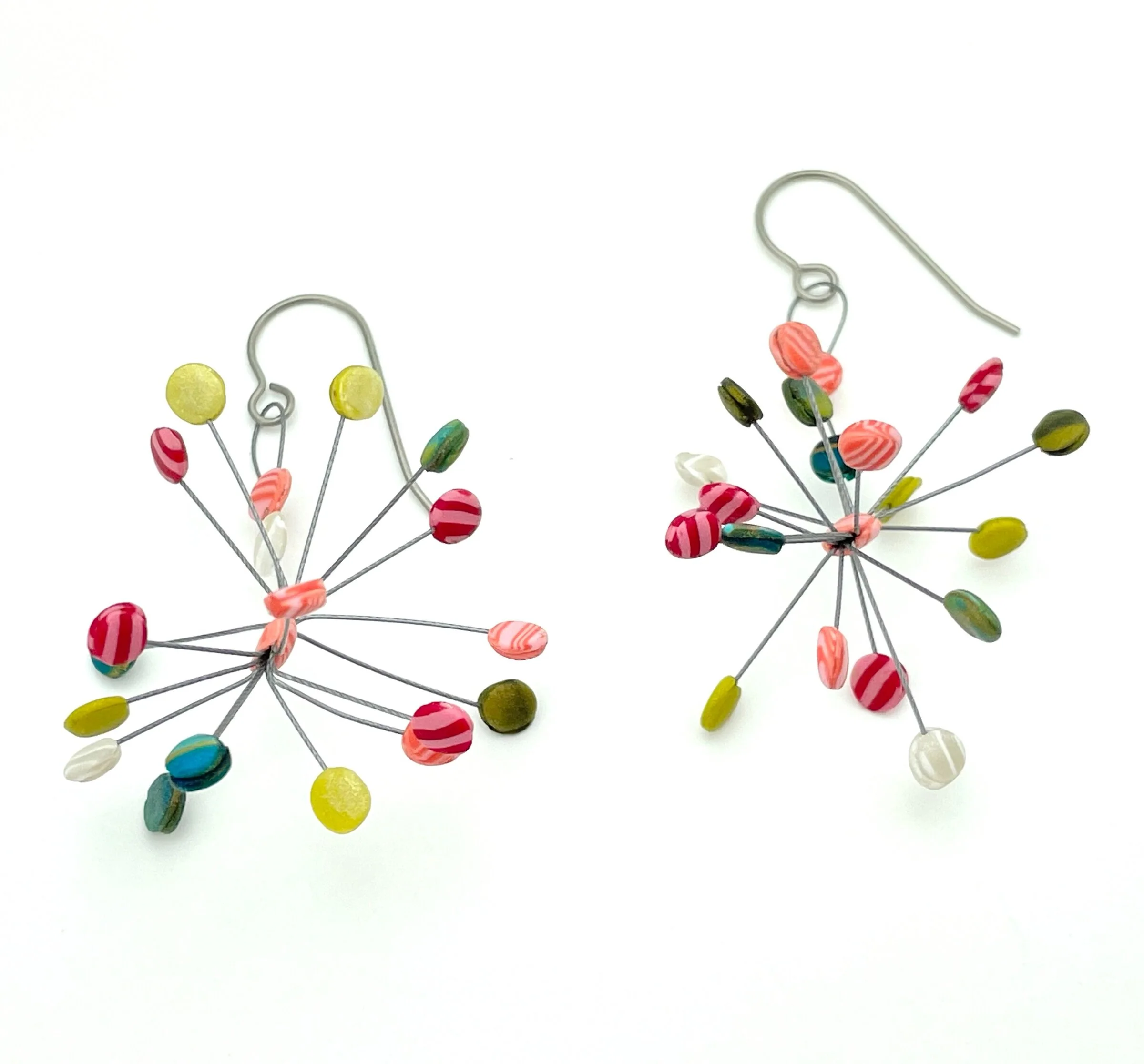 Petite Pom Pom Earrings - Image 3