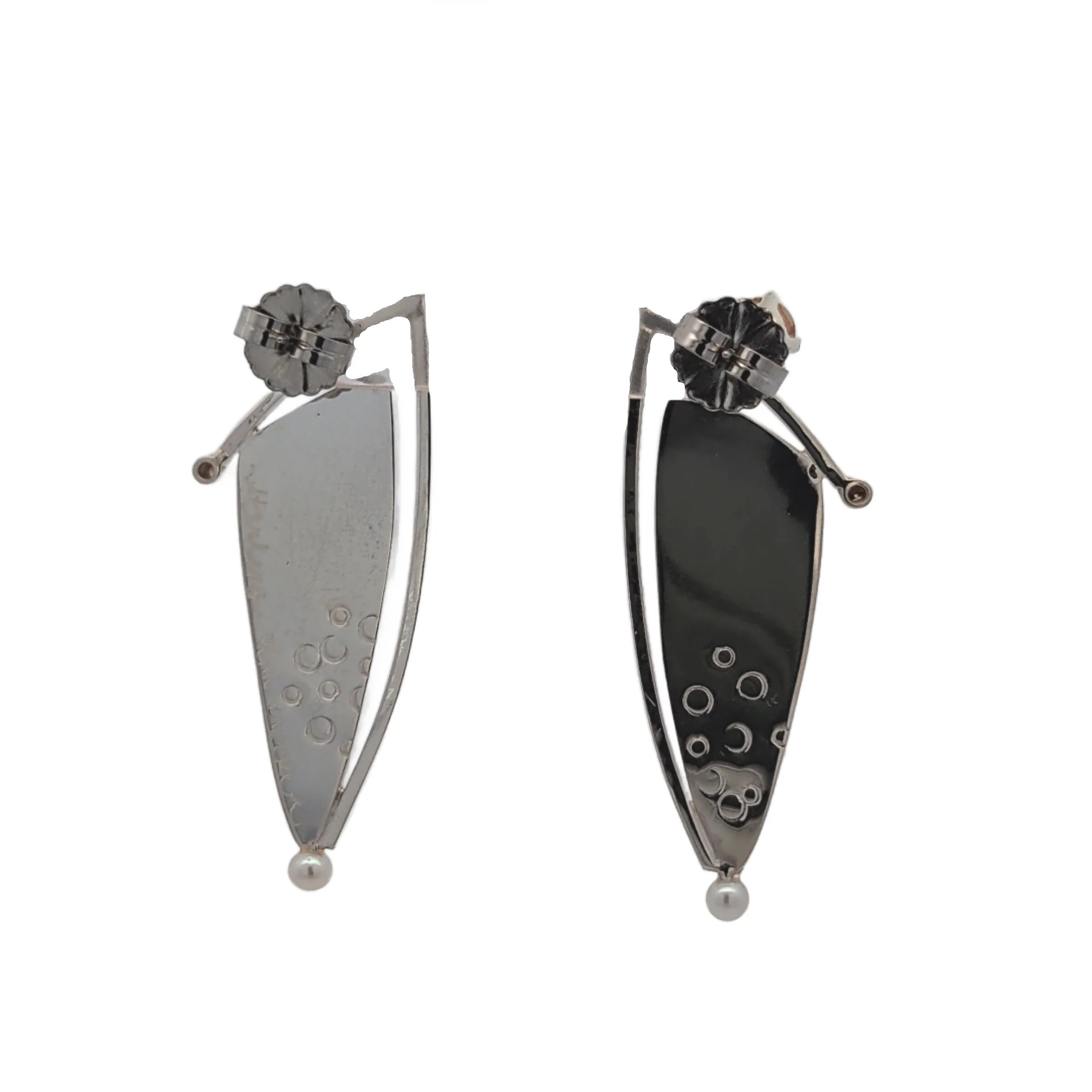 Petrified Palmwood Earrings II - Image 3