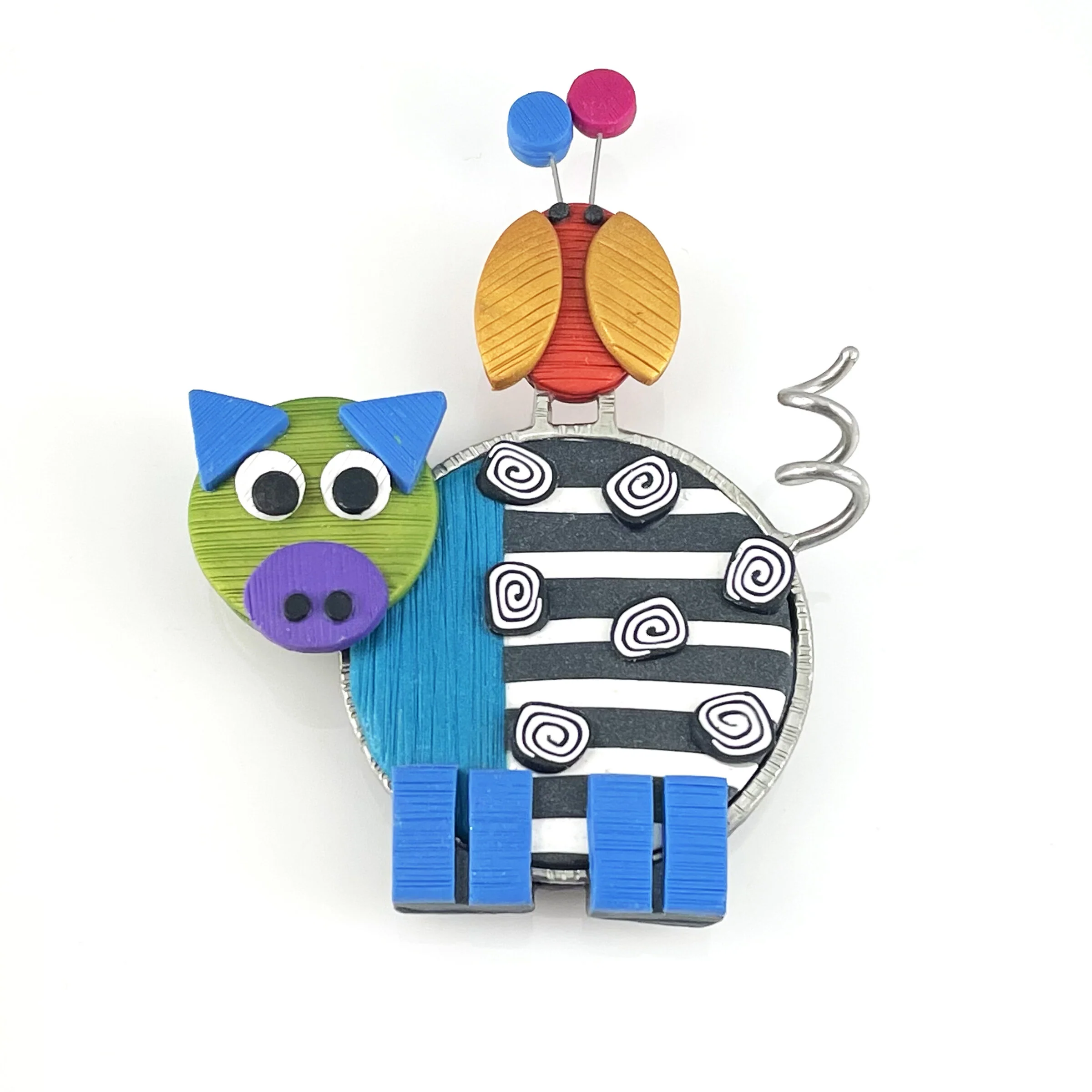Piggy & Friend Pin