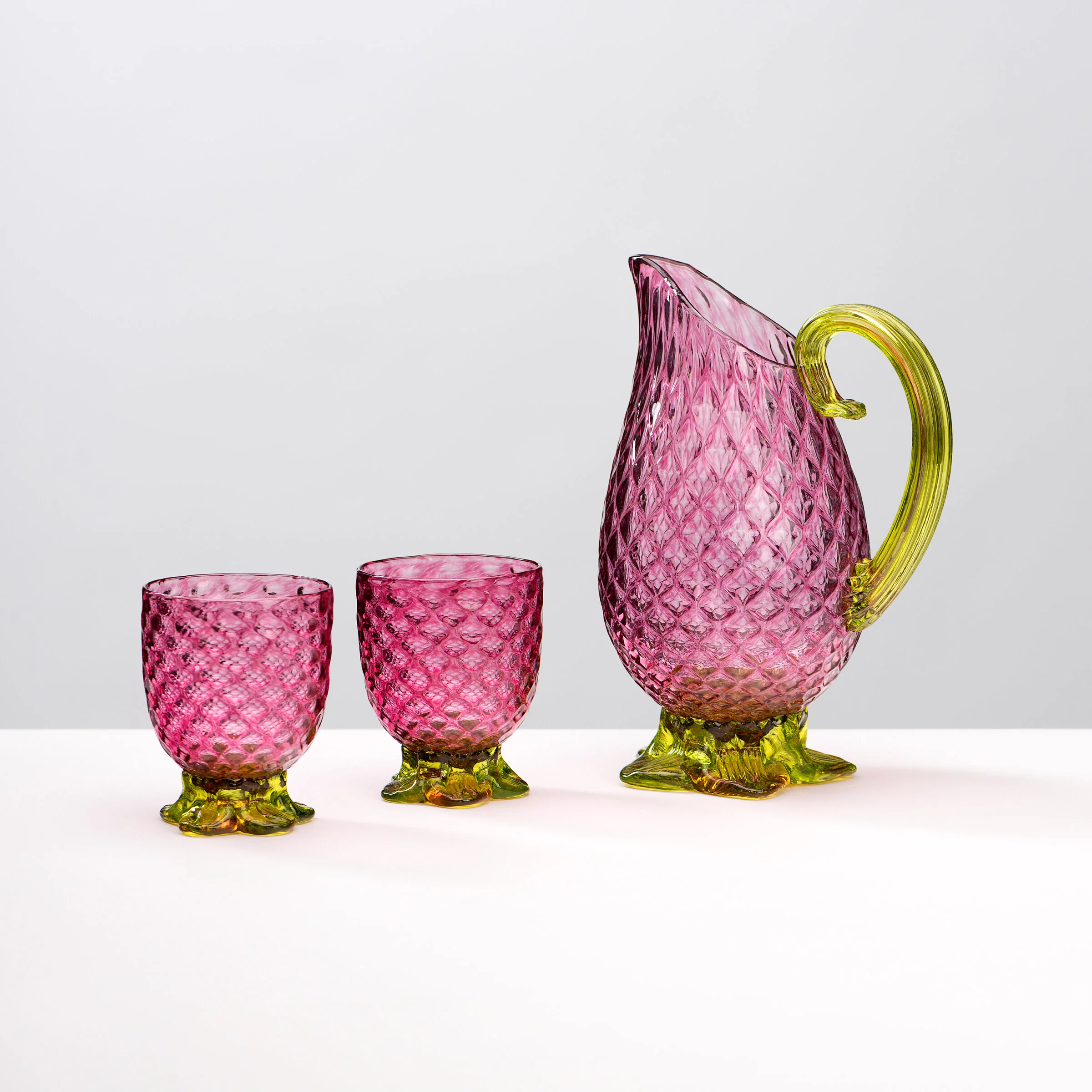 Pineapple Pitcher Set - Pink